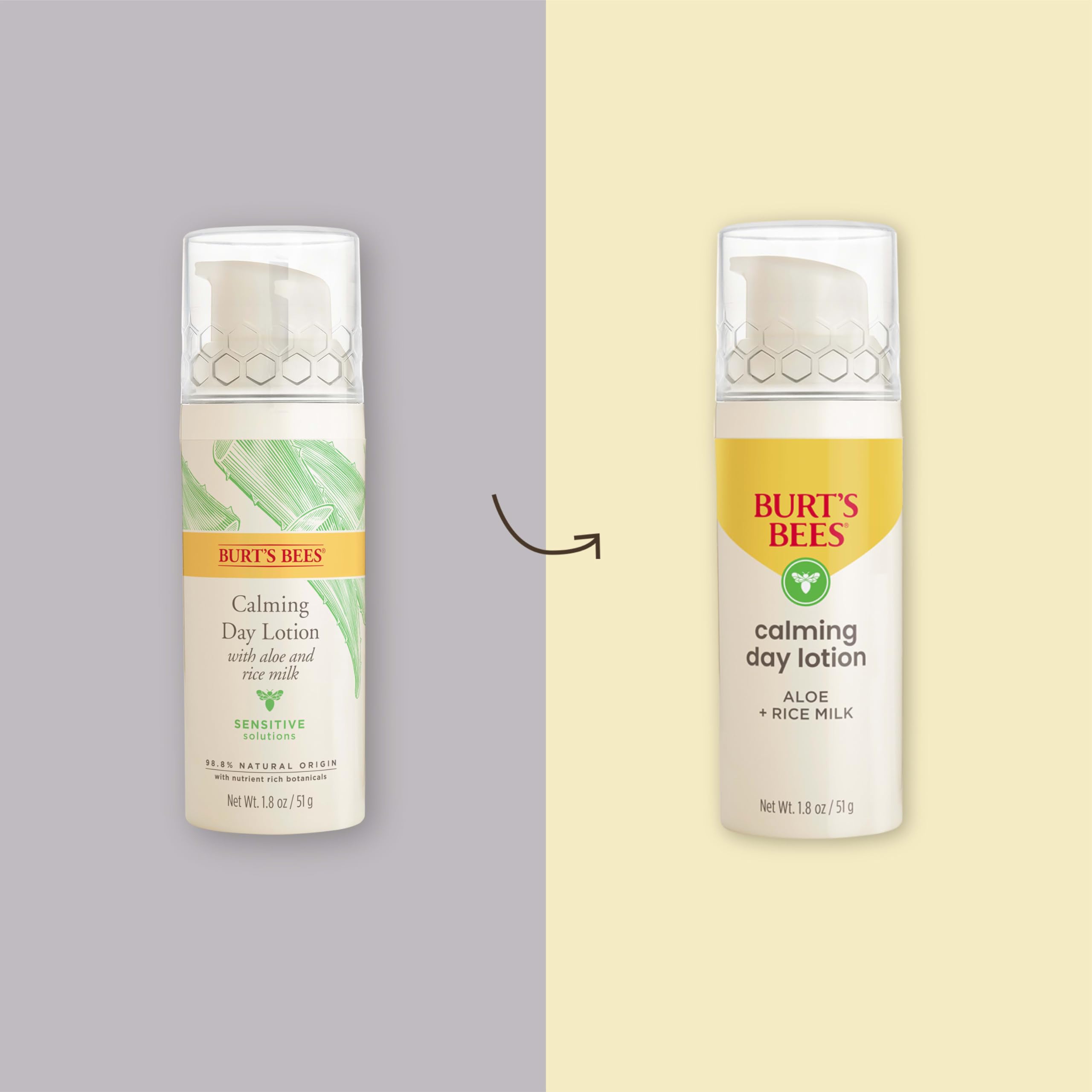 Foto 3 pulgar | Loción Facial Burt's Bees Calming Day Aloe Rice Milk 50 Ml - Venta Internacional.