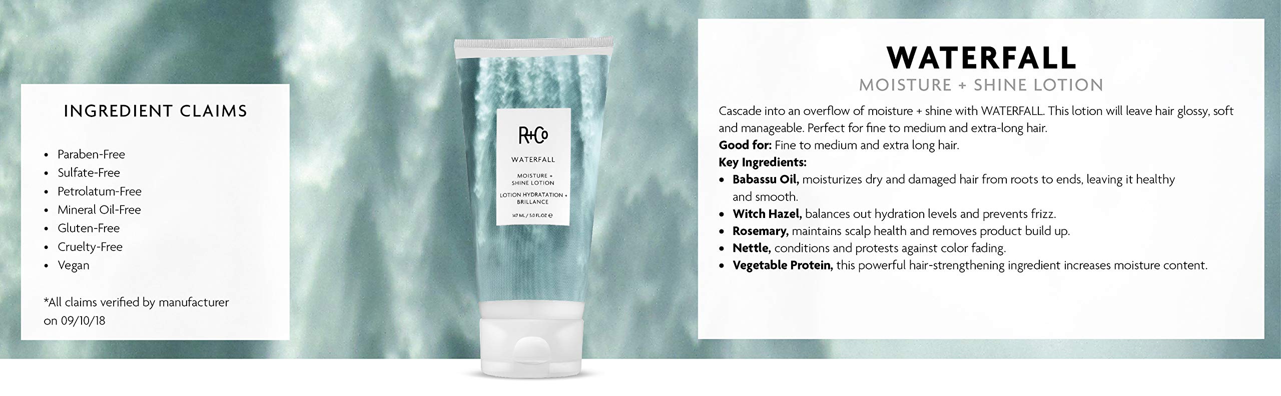 Foto 5 pulgar | Loción R+co Waterfall Hidratante Y Brillante 150 Ml Vegan - Venta Internacional.
