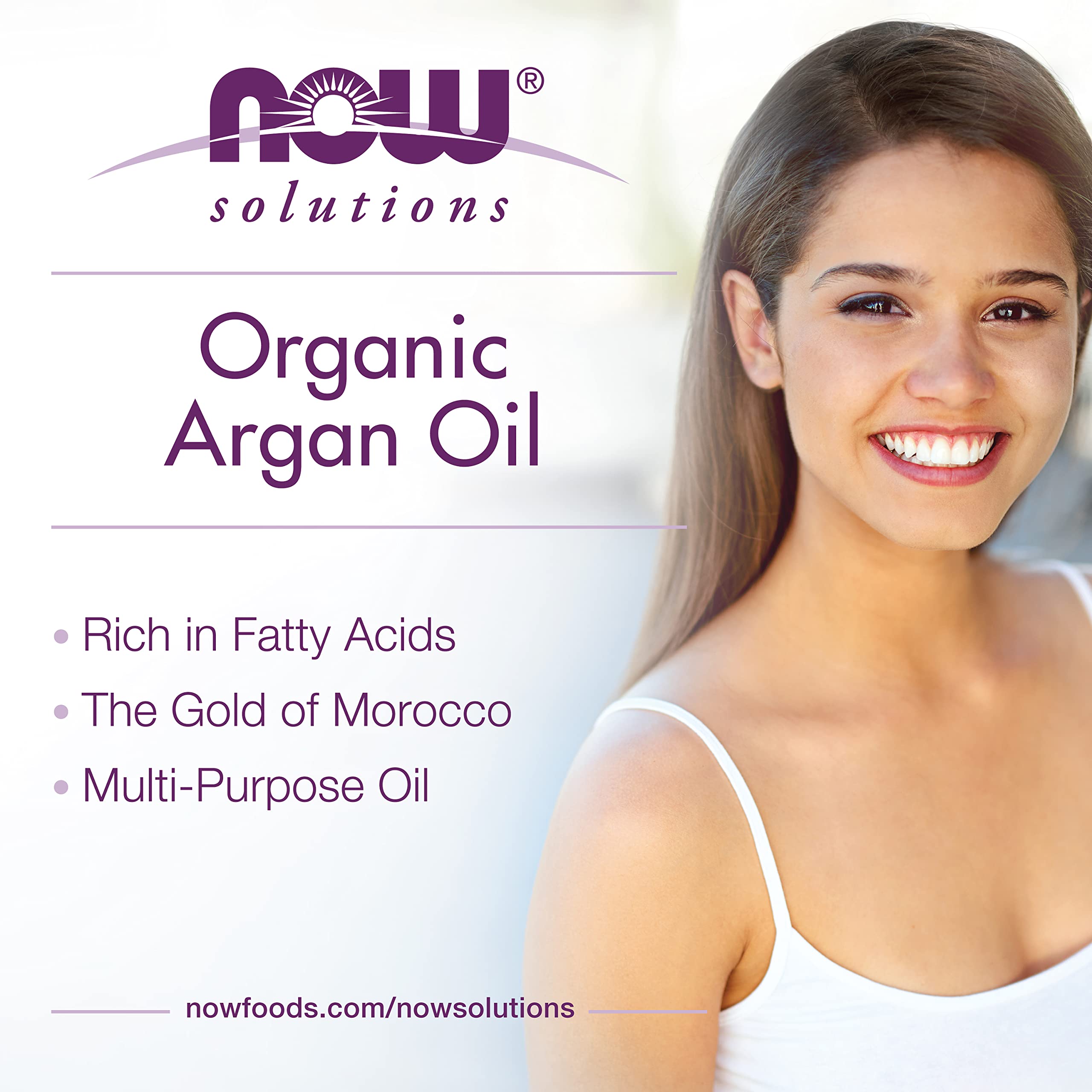 Foto 4 pulgar | Aceite De Argán Now Foods Solutions, 60 Ml, Certificado Orgánico, 100% Puro - Venta Internacional.