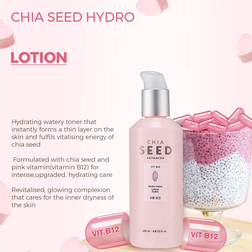 Foto 3 pulgar | Loción The Face Shop Chía Seed Hydro Para Piel 145 Ml - Venta Internacional.