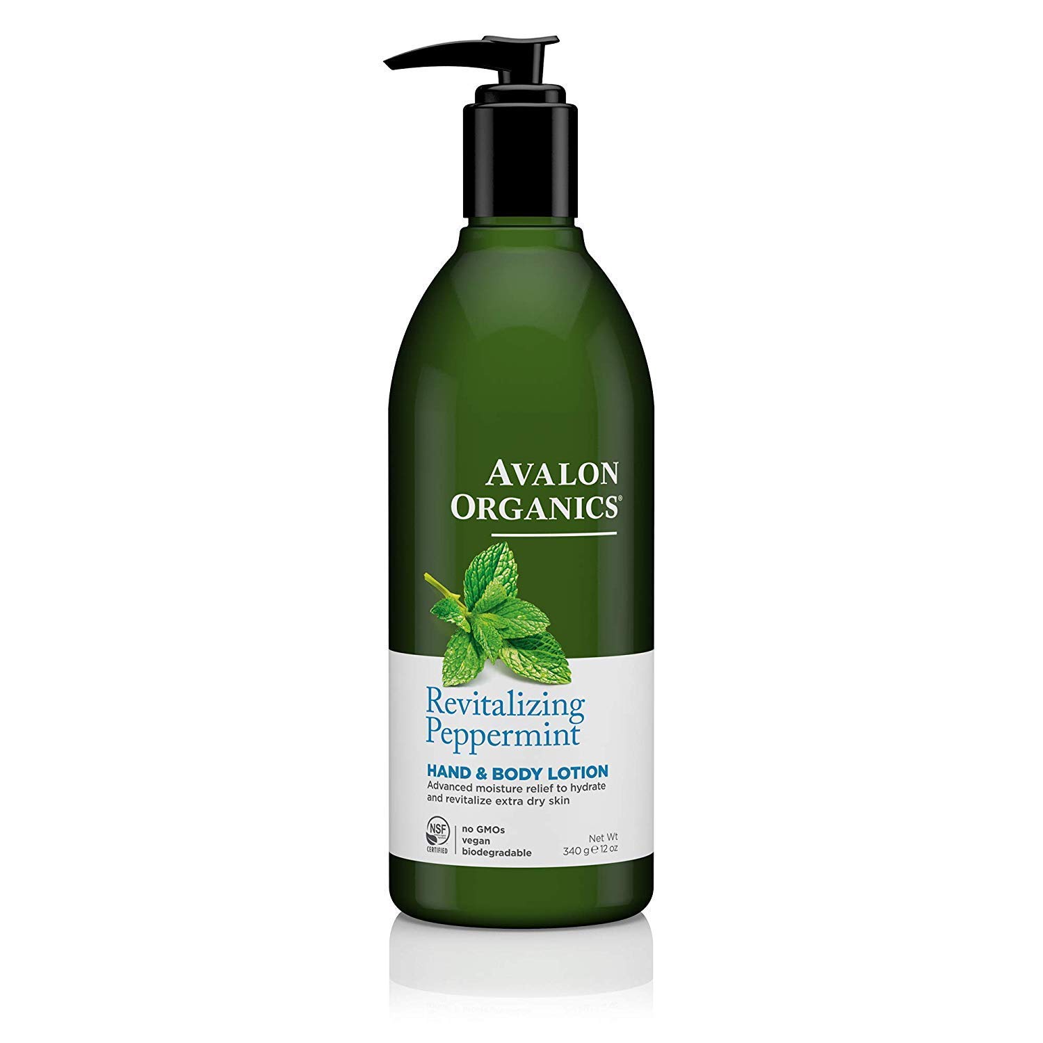 Loción Avalon Organics Revitalizante Para Manos Y Cuerpo Con Menta, 360 Ml - Venta Internacional.