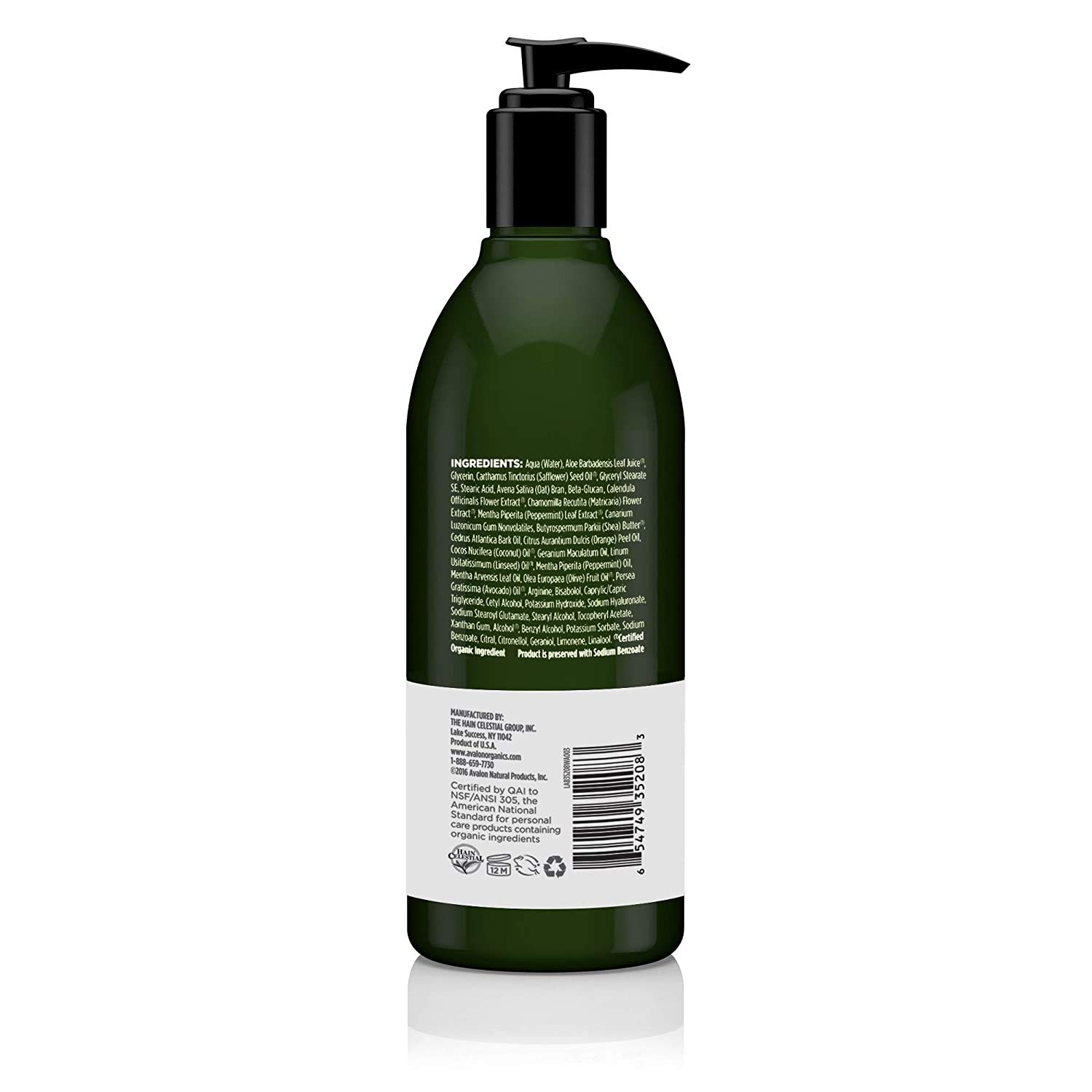 Foto 3 pulgar | Loción Avalon Organics Revitalizante Para Manos Y Cuerpo Con Menta, 360 Ml - Venta Internacional.