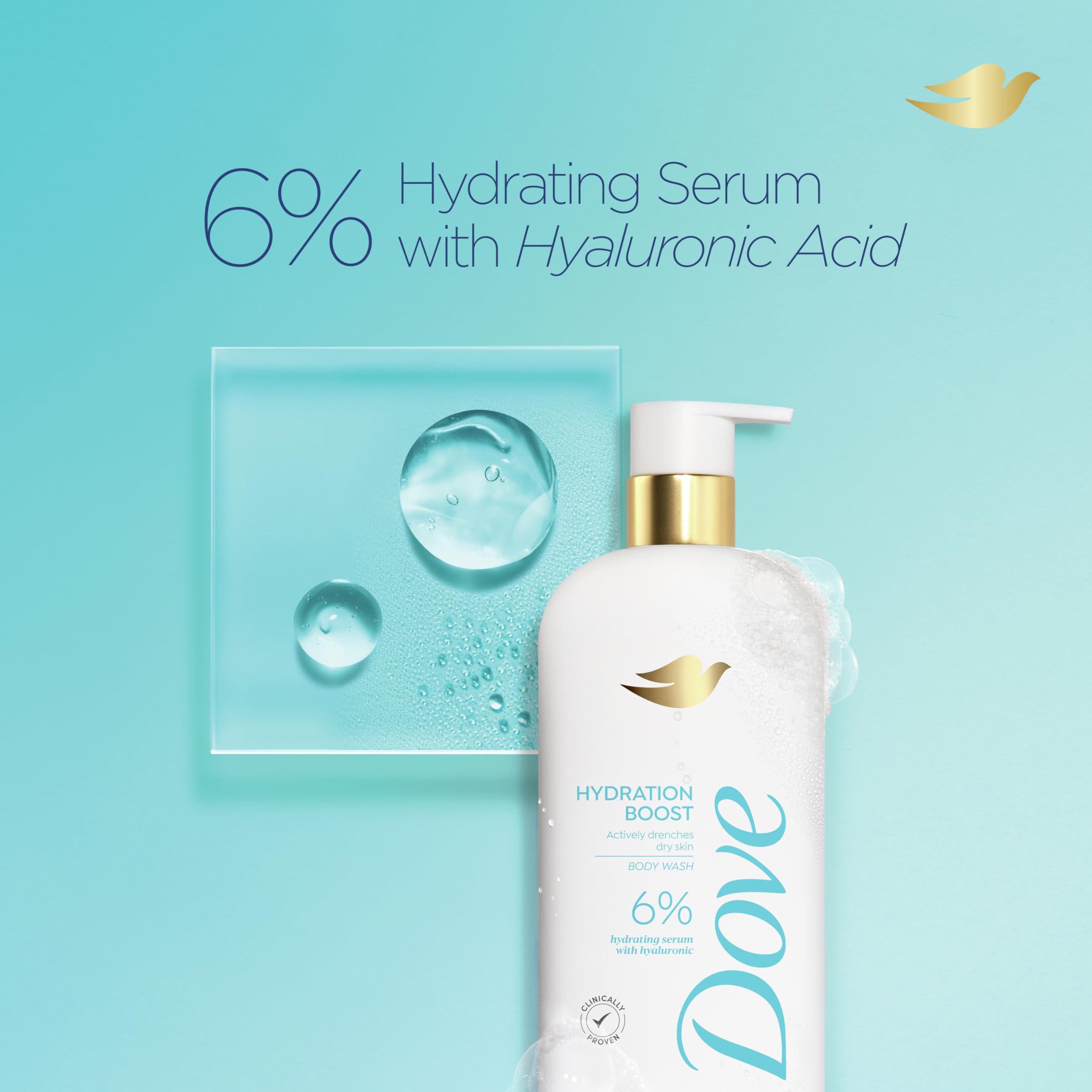 Foto 5 pulgar | Gel De Baño Dove Hydration Boost Con Ácido Hialurónico 550 Ml - Venta Internacional.