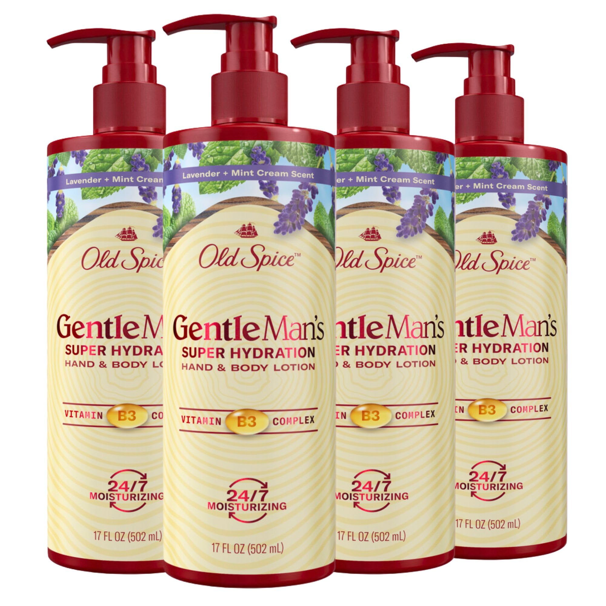 Loción Para Manos Y Cuerpo Old Spice Gentleman's Blend 500 Ml X4 - Venta Internacional.