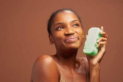 Foto 3 | Esponja De Gel Corporal Spongeables Cool Cucumber, Más De 20 Lavados - Venta Internacional.