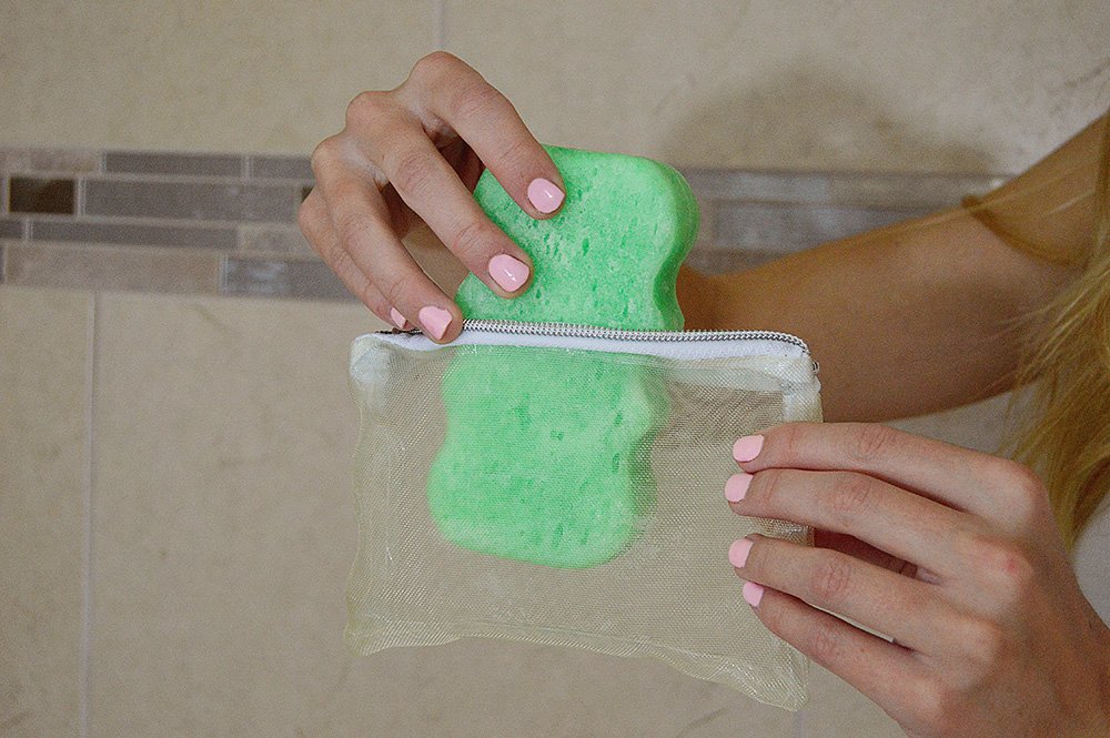 Foto 5 pulgar | Esponja De Gel Corporal Spongeables Cool Cucumber, Más De 20 Lavados - Venta Internacional.