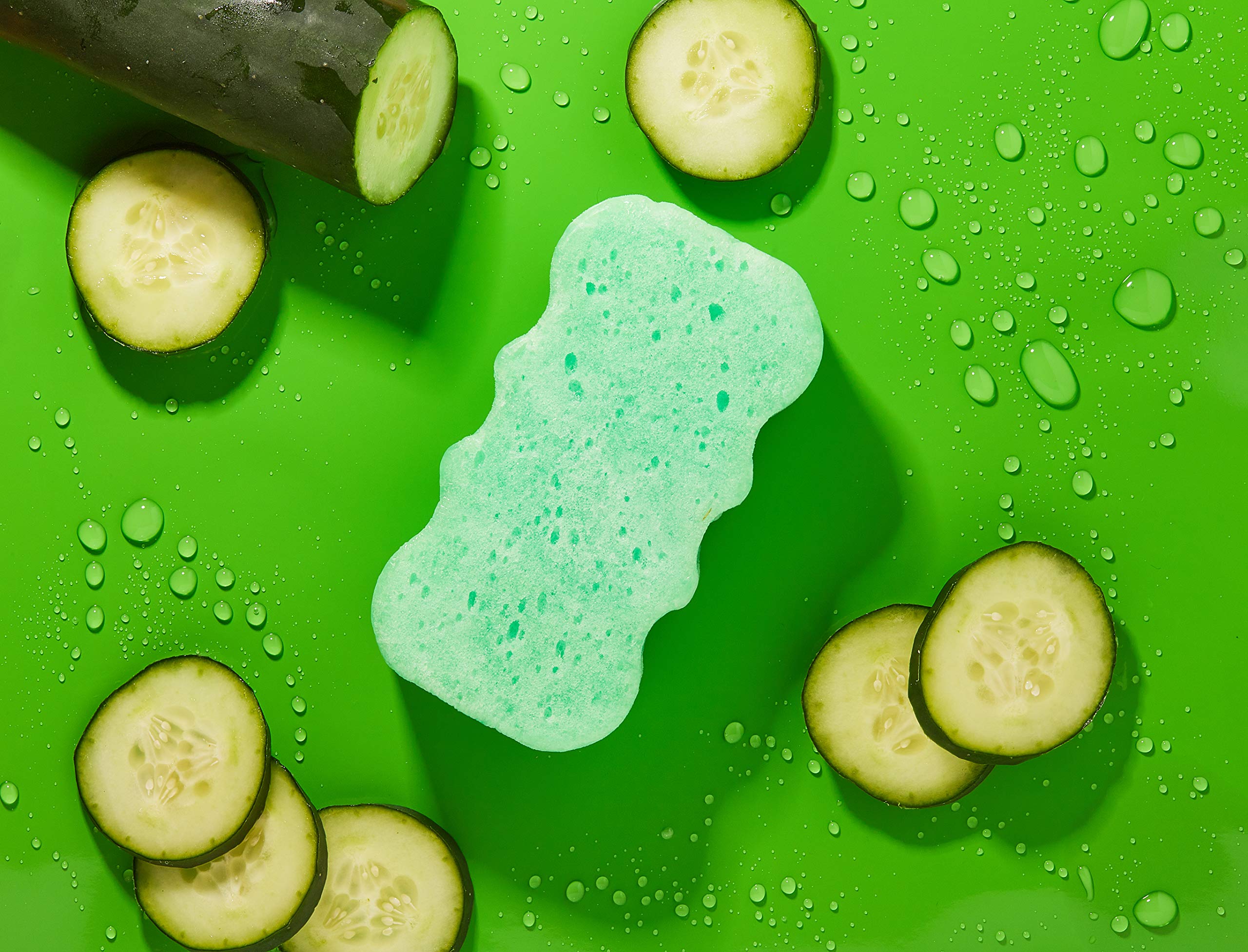 Foto 6 pulgar | Esponja De Gel Corporal Spongeables Cool Cucumber, Más De 20 Lavados - Venta Internacional.