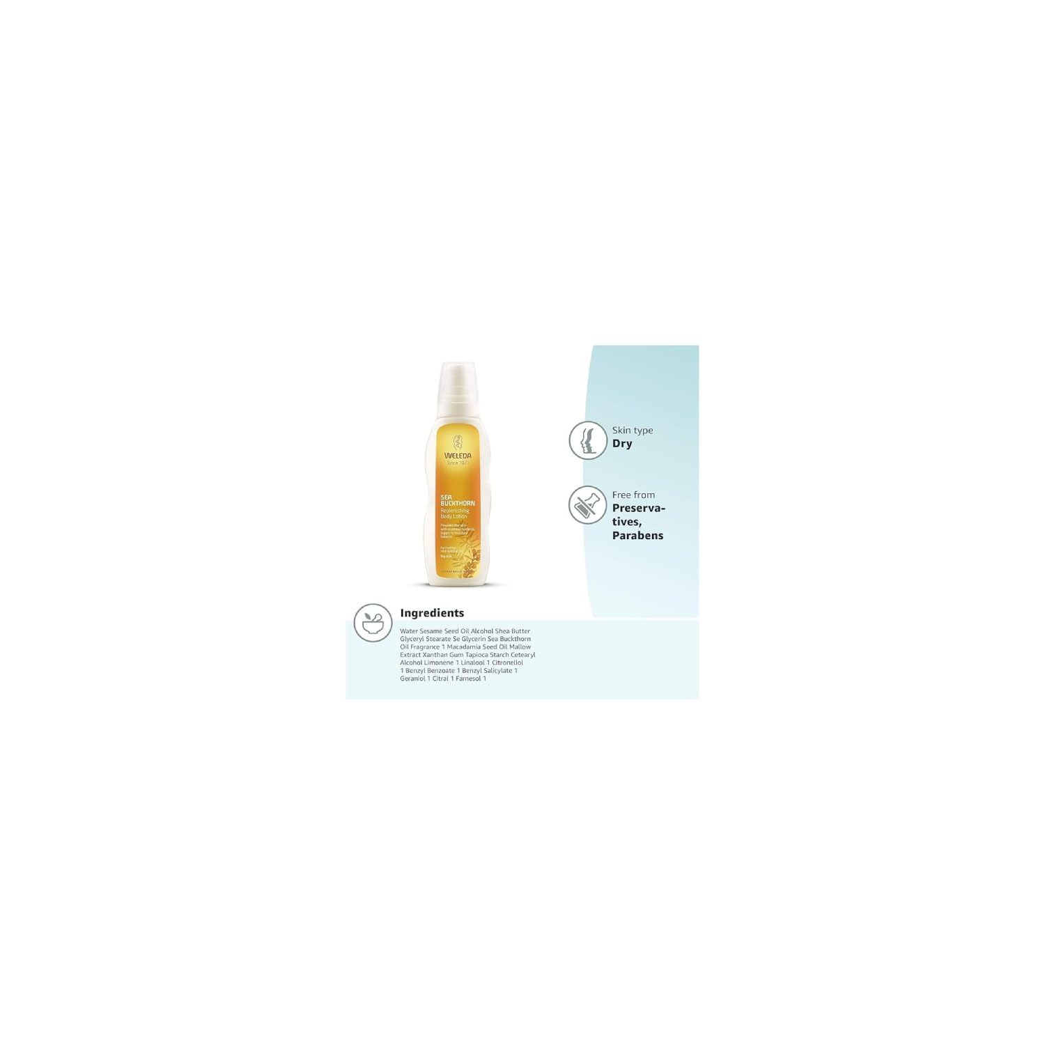 Foto 7 pulgar | Loción Corporal Hidratante Weleda De Espino Amarillo, 200 Ml (paquete De 1) - Venta Internacional.