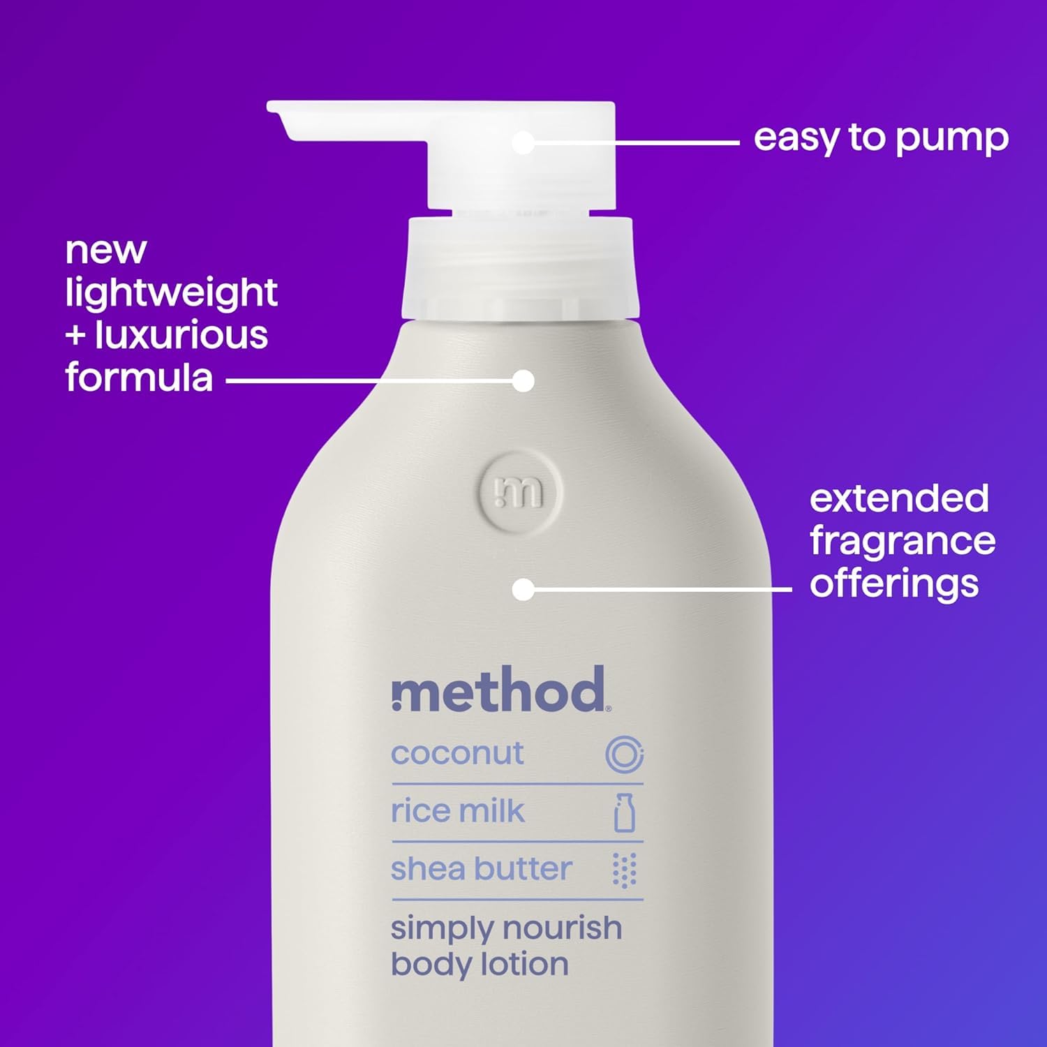 Foto 4 pulgar | Loción Corporal Method Simply Nourish Coconut Rice Milk 414 Ml - Venta Internacional.