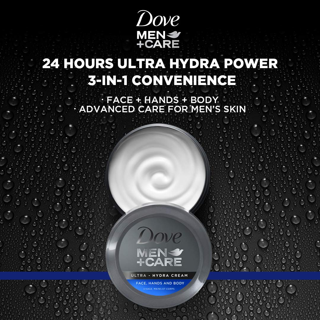 Foto 3 pulgar | Crema Dove Men+care Ultra Hydra Para Rostro, Manos Y Cuerpo, 150 Ml, X3 - Venta Internacional.