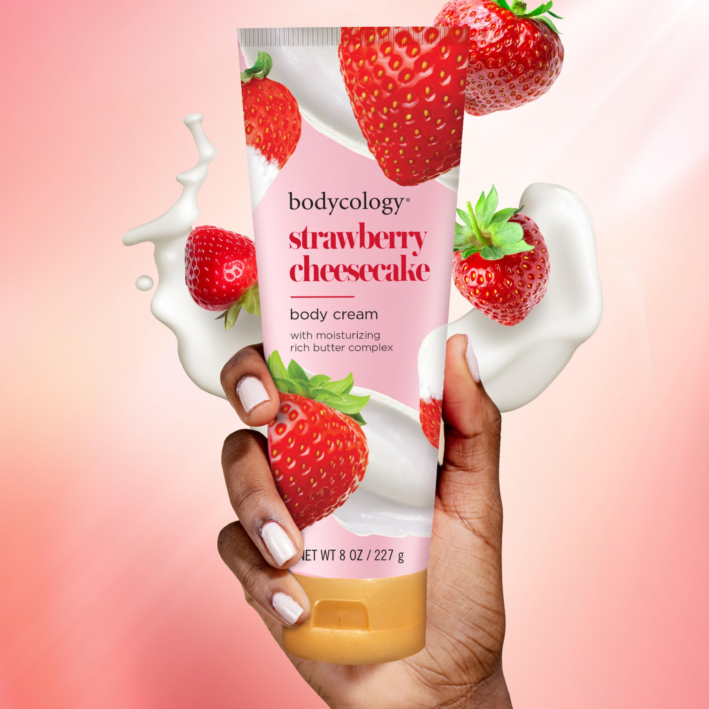Foto 6 pulgar | Crema Corporal Bodycology Tarta De Queso Con Manteca De Karité Y Fresa 240 Ml - Venta Internacional.
