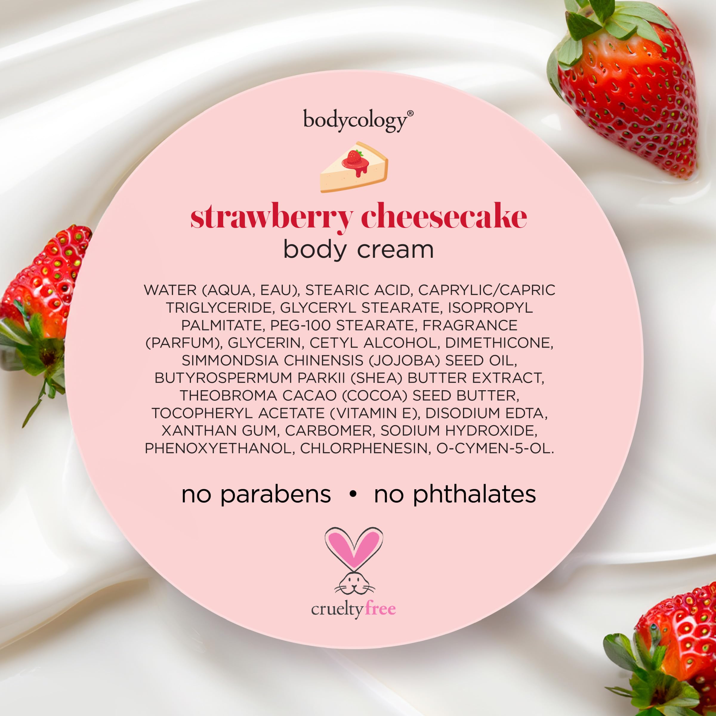 Foto 8 pulgar | Crema Corporal Bodycology Tarta De Queso Con Manteca De Karité Y Fresa 240 Ml - Venta Internacional.