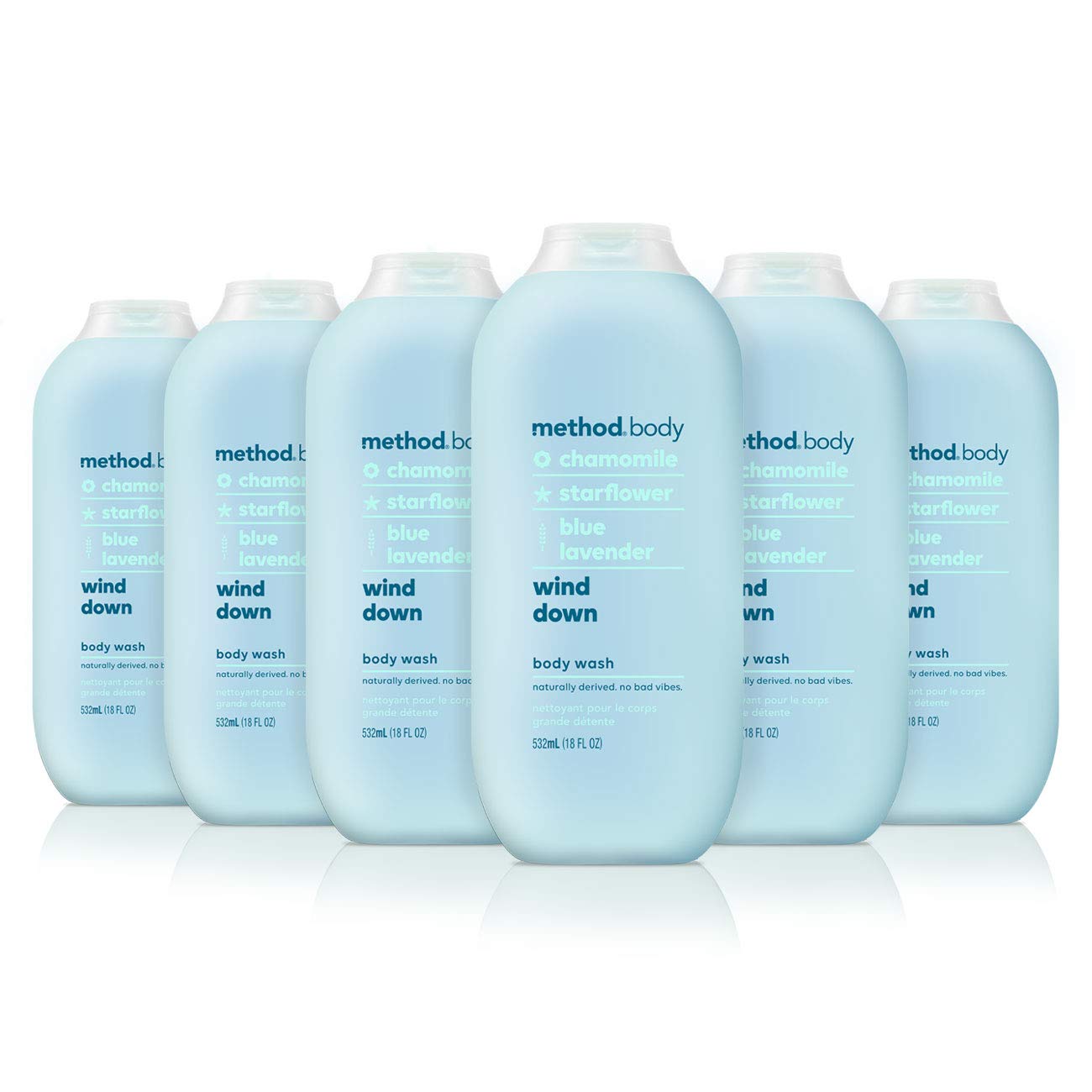 Foto 2 pulgar | Body Wash Method Wind Down, 532 Ml, Paquete De 6 - Venta Internacional.
