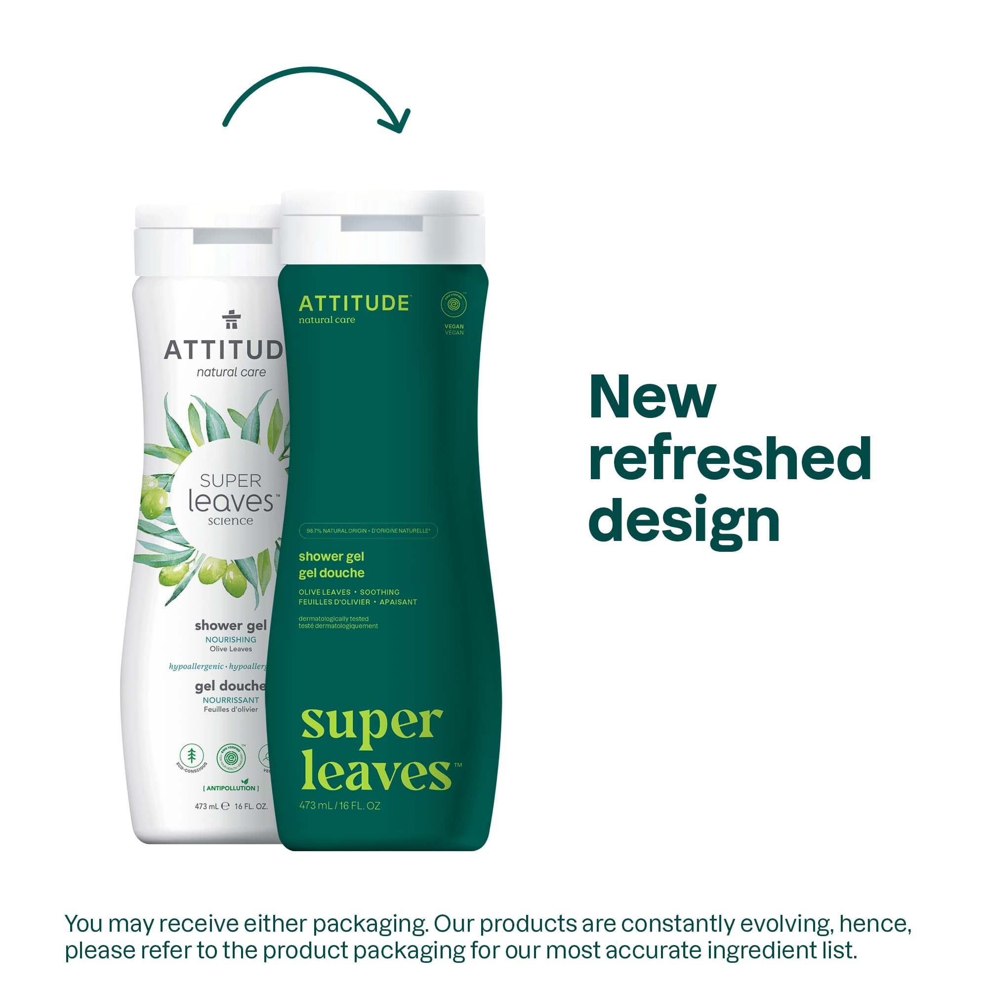 Foto 3 pulgar | Gel De Baño Attitude Olive Leaves, 473 Ml (paquete De 6) - Venta Internacional.