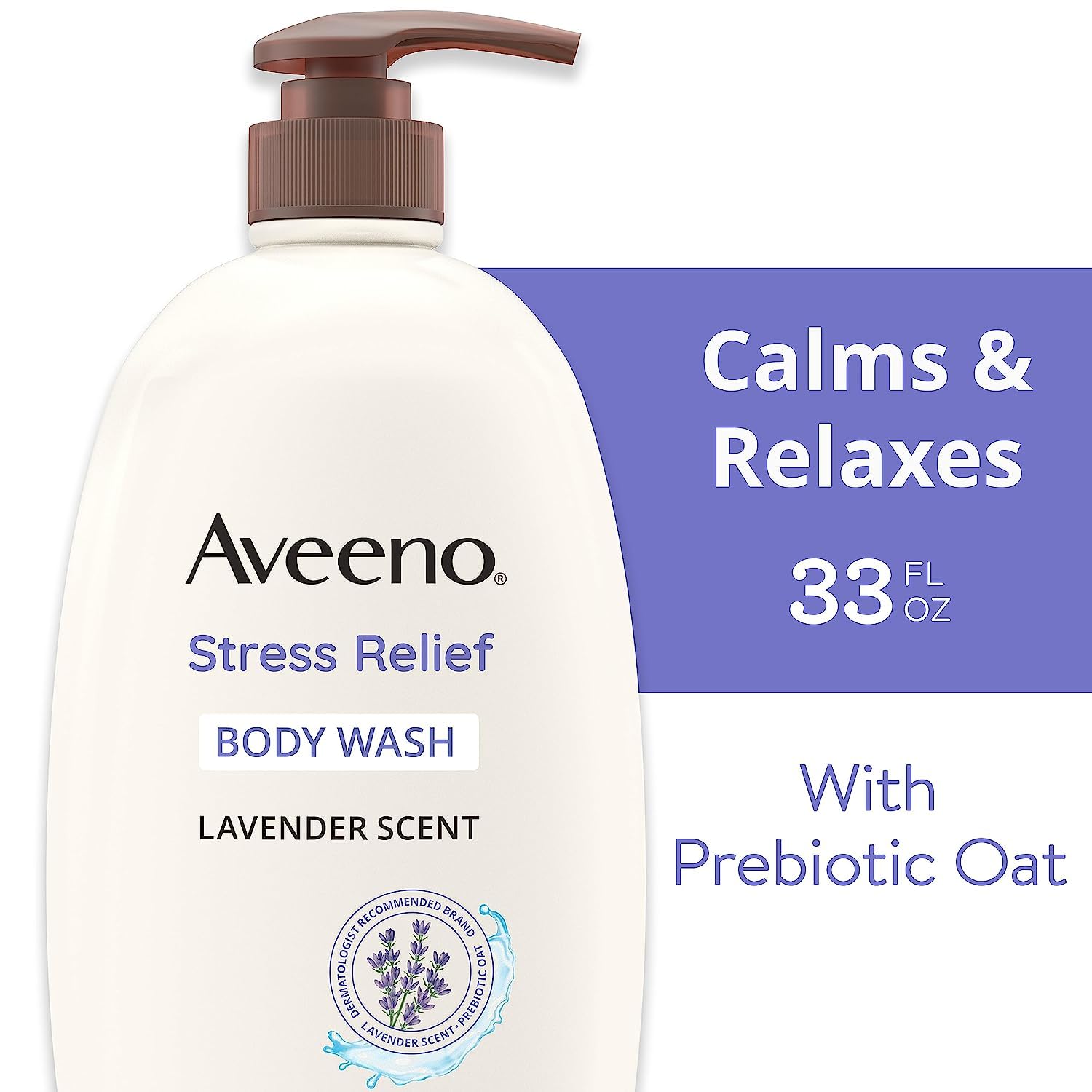 Foto 3 pulgar | Gel De Baño Aveeno Stress Relief Con Avena Calmante, 975 Ml - Venta Internacional.