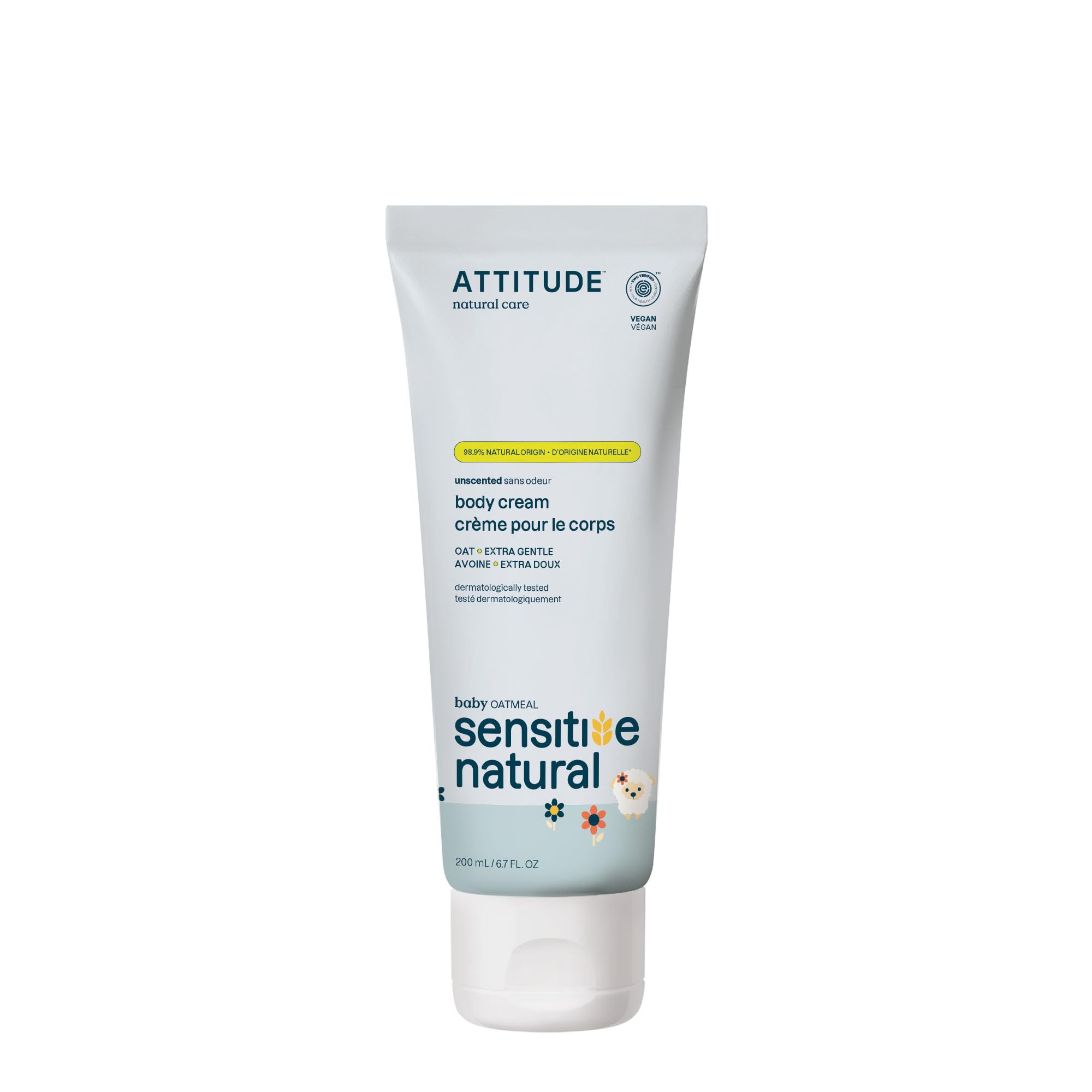 Crema Corporal Attitude Hidratante Profunda 200 Ml, Vegana, Sin Perfume - Venta Internacional.