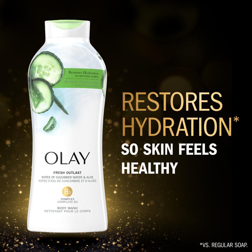 Foto 3 pulgar | Gel De Baño Olay Fresh Outlast, Pepino Y Aloe, 650 Ml (paquete De 4) - Venta Internacional.