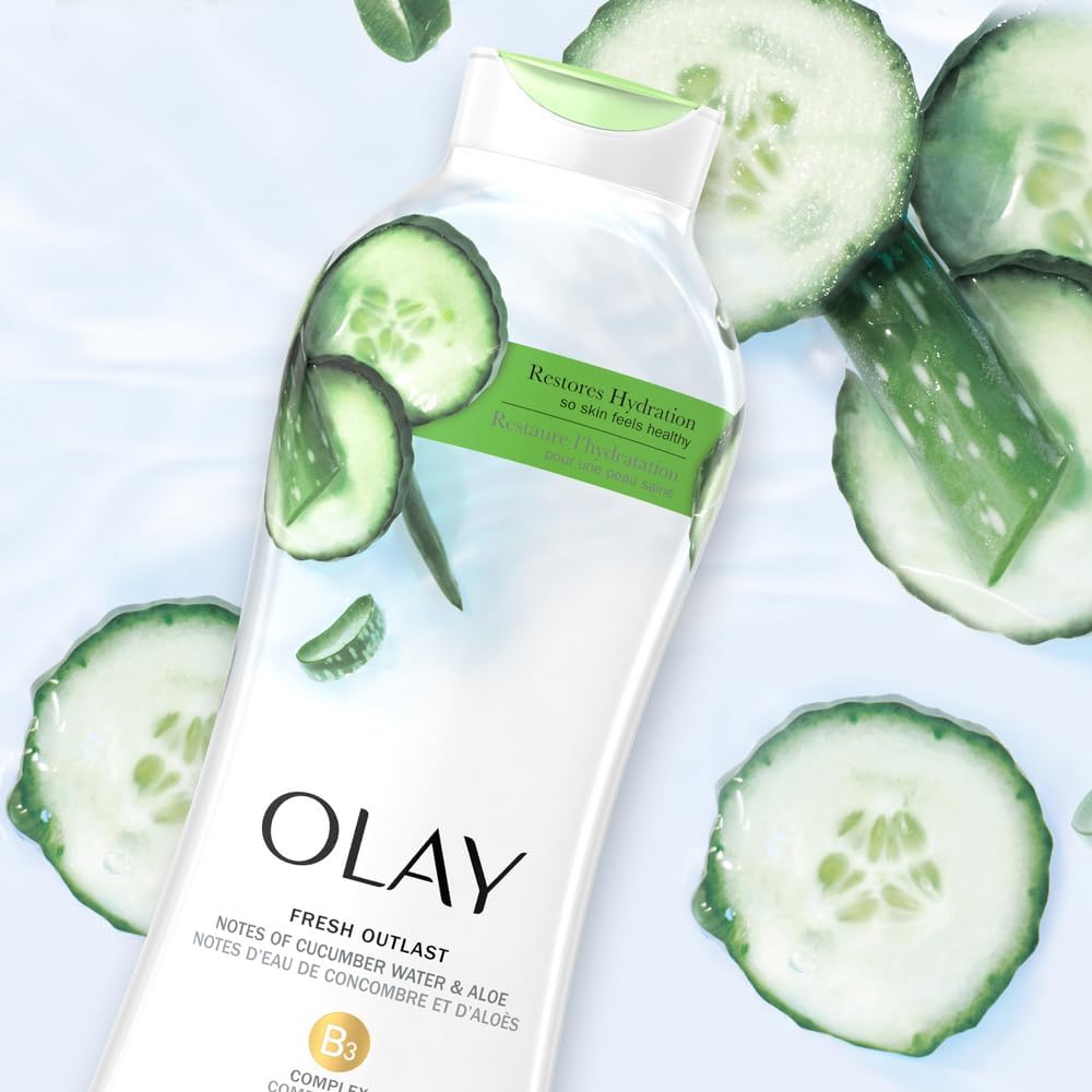 Foto 5 pulgar | Gel De Baño Olay Fresh Outlast, Pepino Y Aloe, 650 Ml (paquete De 4) - Venta Internacional.