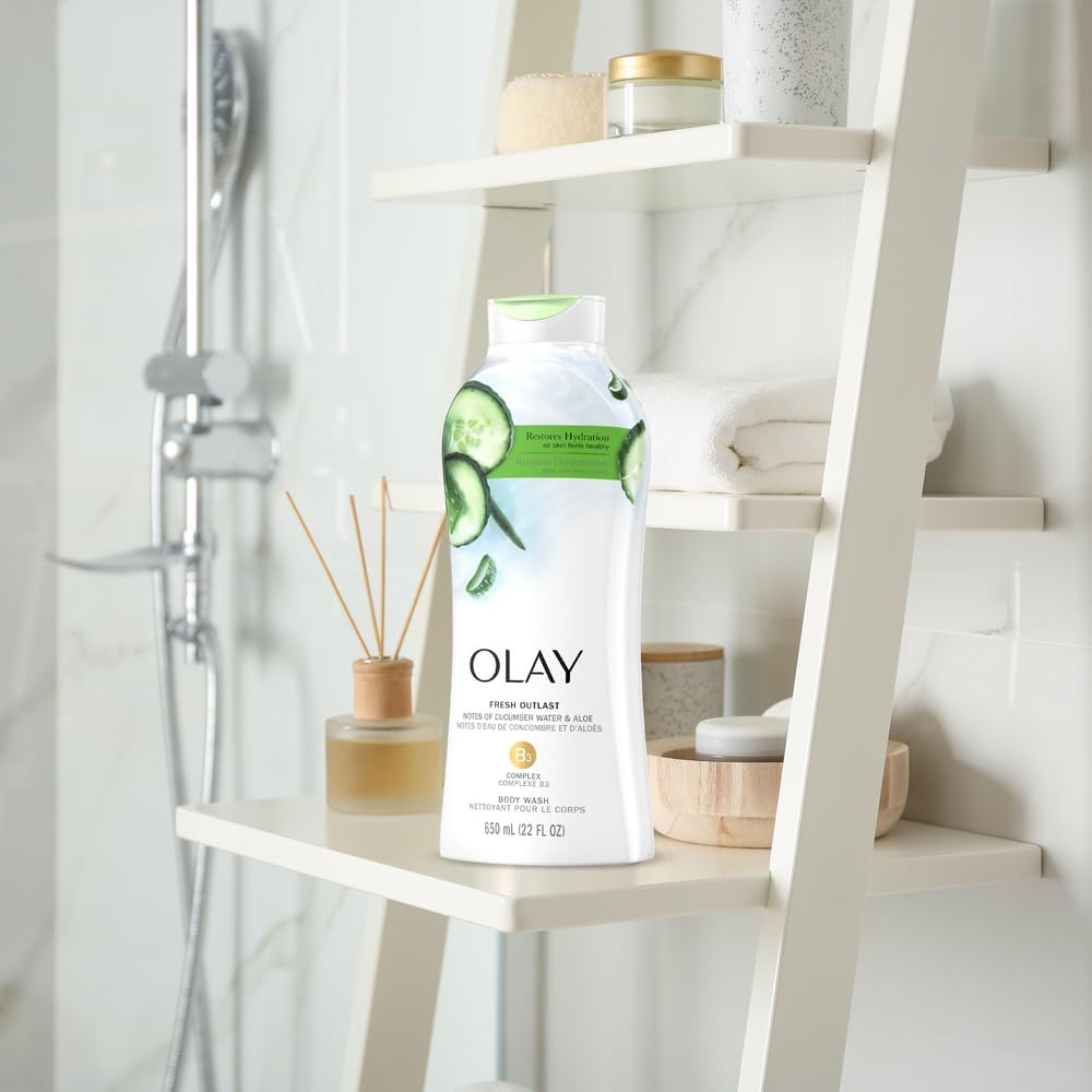 Foto 6 pulgar | Gel De Baño Olay Fresh Outlast, Pepino Y Aloe, 650 Ml (paquete De 4) - Venta Internacional.