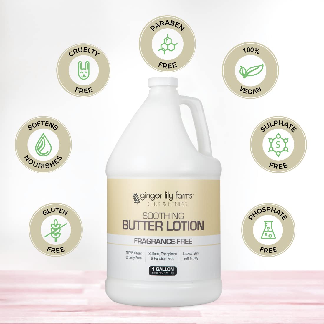 Foto 5 pulgar | Loción Ginger Lily Farms Club & Fitness Suavizante Mantequilla 3,78 L - Venta Internacional.