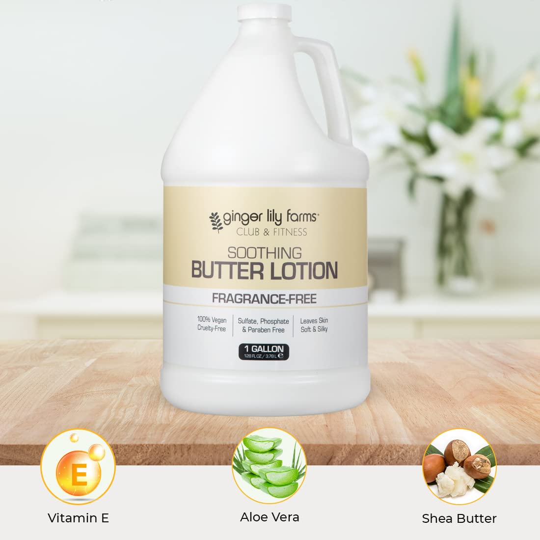 Foto 6 pulgar | Loción Ginger Lily Farms Club & Fitness Suavizante Mantequilla 3,78 L - Venta Internacional.