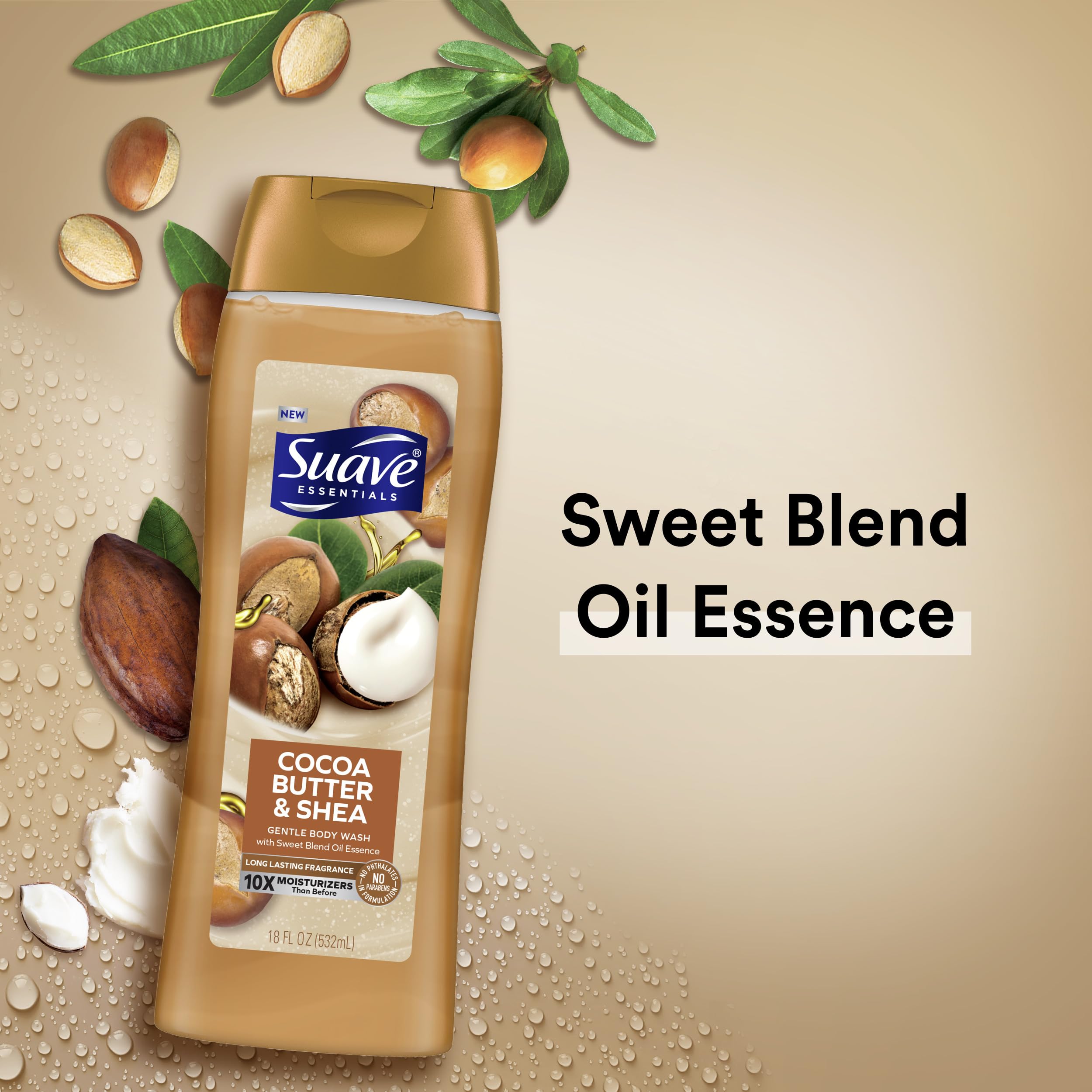 Foto 4 pulgar | Body Wash Suave Hidratante, Manteca De Cacao, Karité, 530 Ml, 6 Unidades - Venta Internacional.