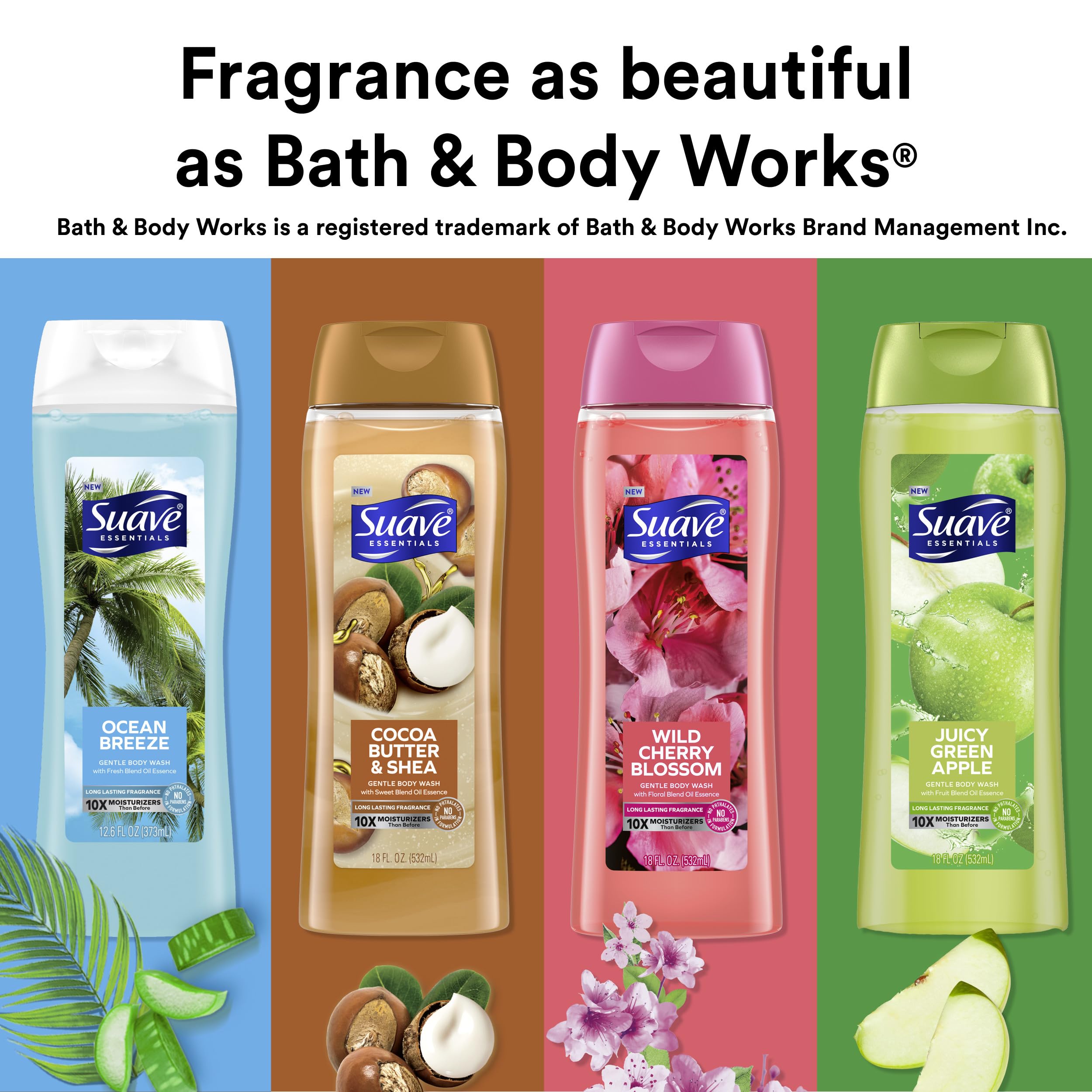 Foto 7 pulgar | Body Wash Suave Hidratante, Manteca De Cacao, Karité, 530 Ml, 6 Unidades - Venta Internacional.