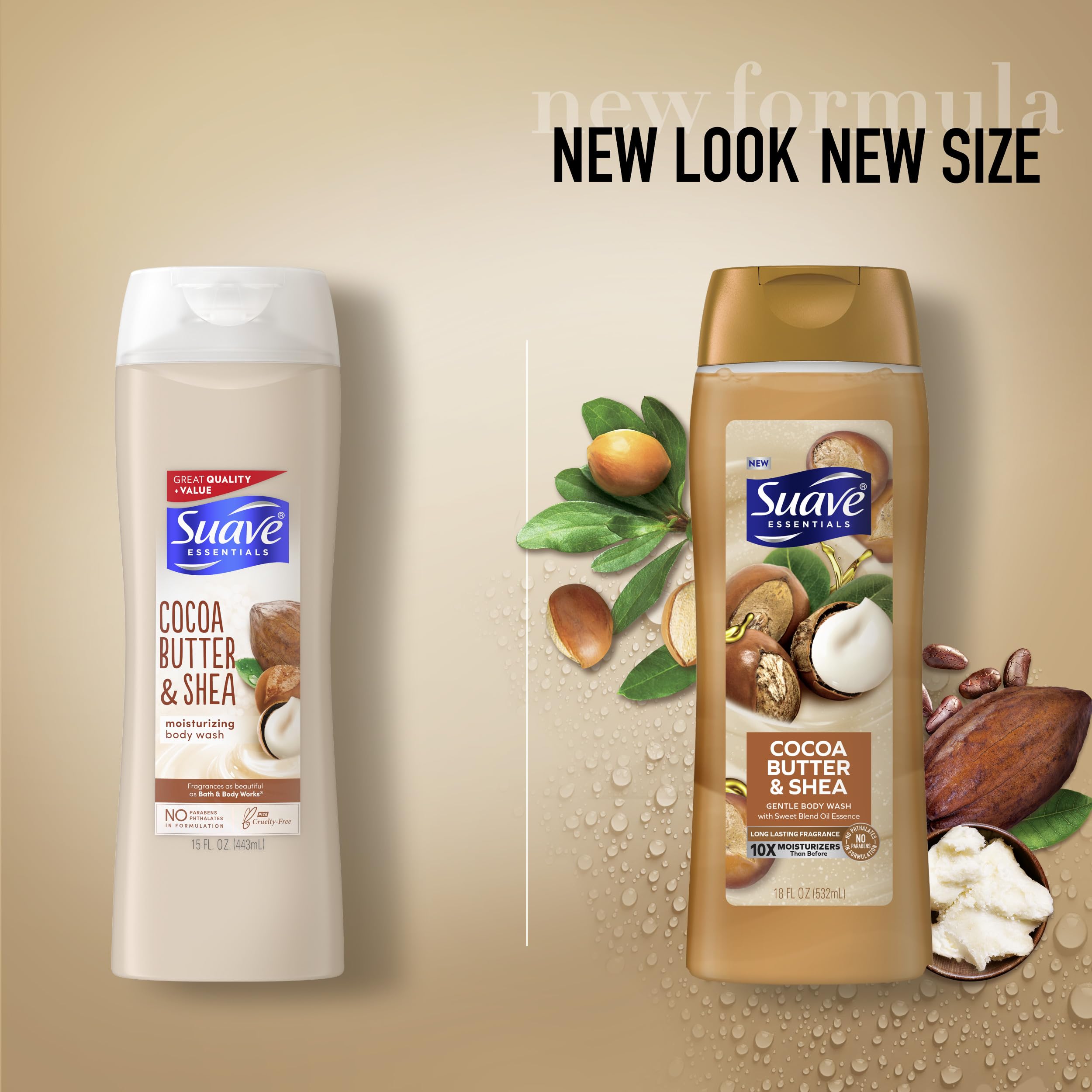 Foto 8 pulgar | Body Wash Suave Hidratante, Manteca De Cacao, Karité, 530 Ml, 6 Unidades - Venta Internacional.