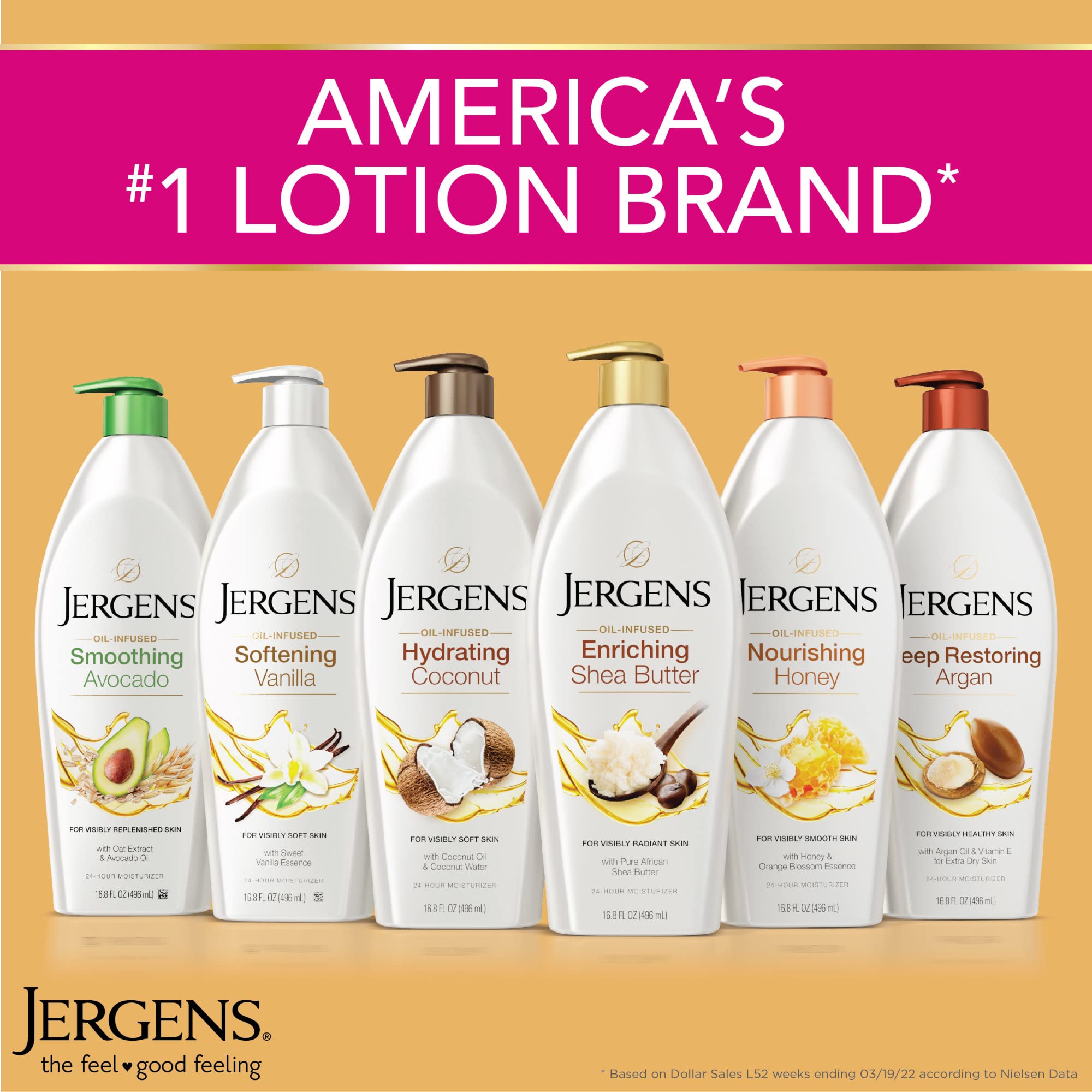 Foto 6 | Hidratante Jergens Deep Restoring, Aceite De Argán, 500 Ml (paquete De 2) - Venta Internacional.