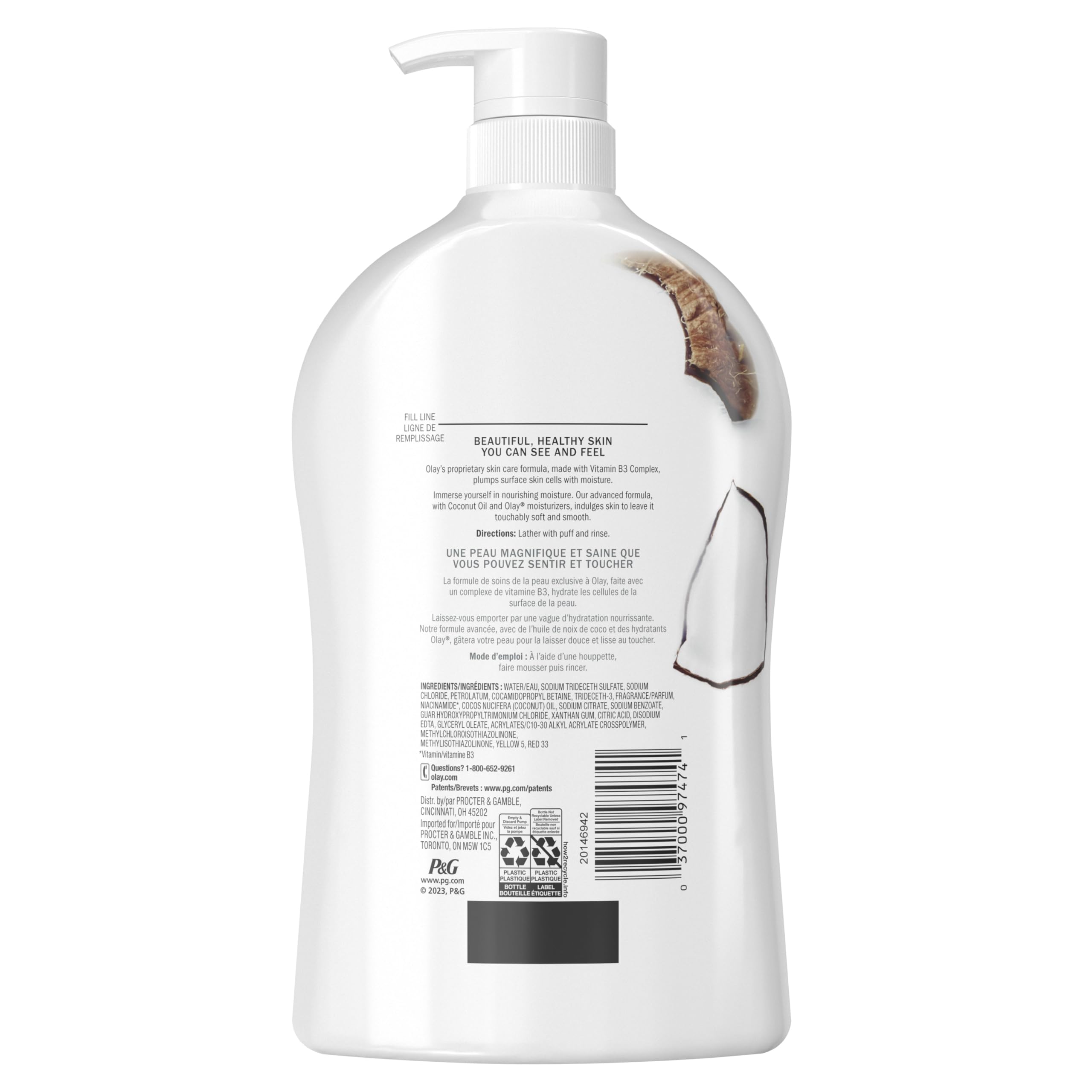 Foto 8 pulgar | Gel De Baño Olay Ultra Moisture Con Aroma A Aceite De Coco, 1 Litro (paquete De 4) - Venta Internacional.