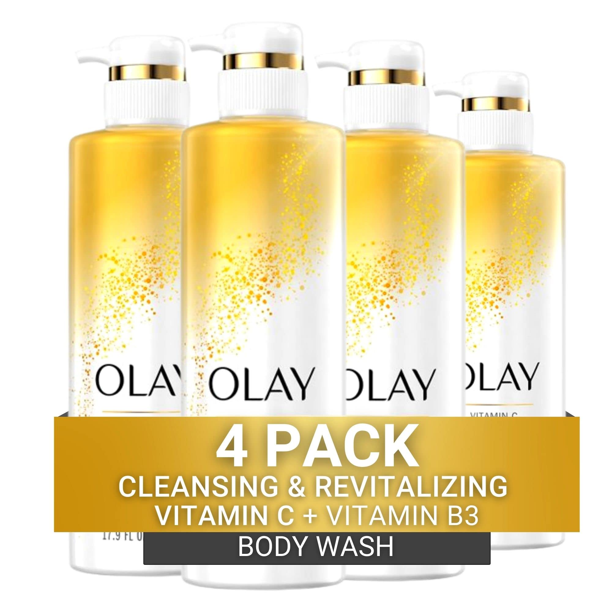 Gel De Baño Olay Limpiador Y Revitalizante Con Vitamina C 600 Ml X4 - Venta Internacional.
