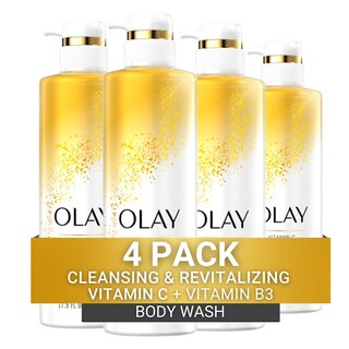 Foto 1 | Gel De Baño Olay Limpiador Y Revitalizante Con Vitamina C 600 Ml X4 - Venta Internacional.