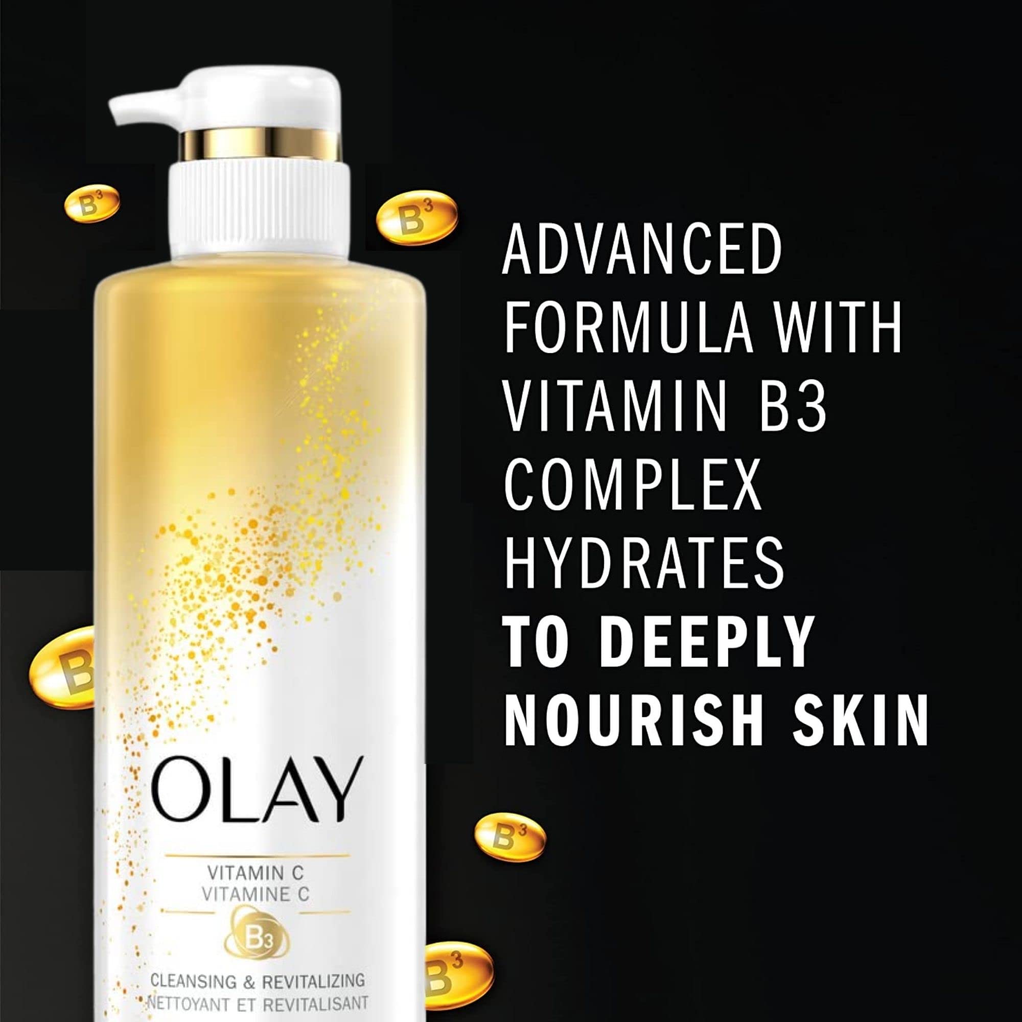 Foto 4 pulgar | Gel De Baño Olay Limpiador Y Revitalizante Con Vitamina C 600 Ml X4 - Venta Internacional.