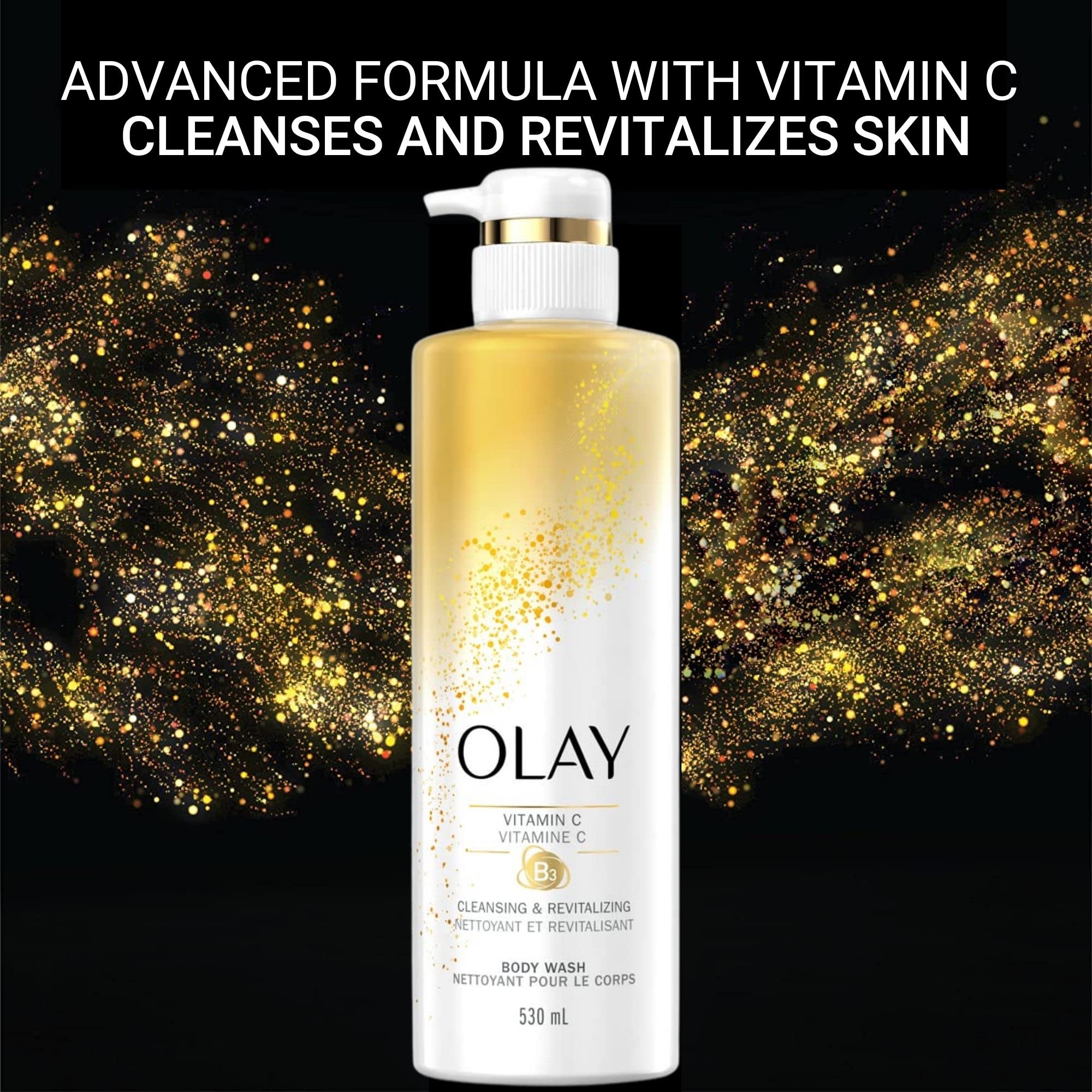 Foto 5 pulgar | Gel De Baño Olay Limpiador Y Revitalizante Con Vitamina C 600 Ml X4 - Venta Internacional.