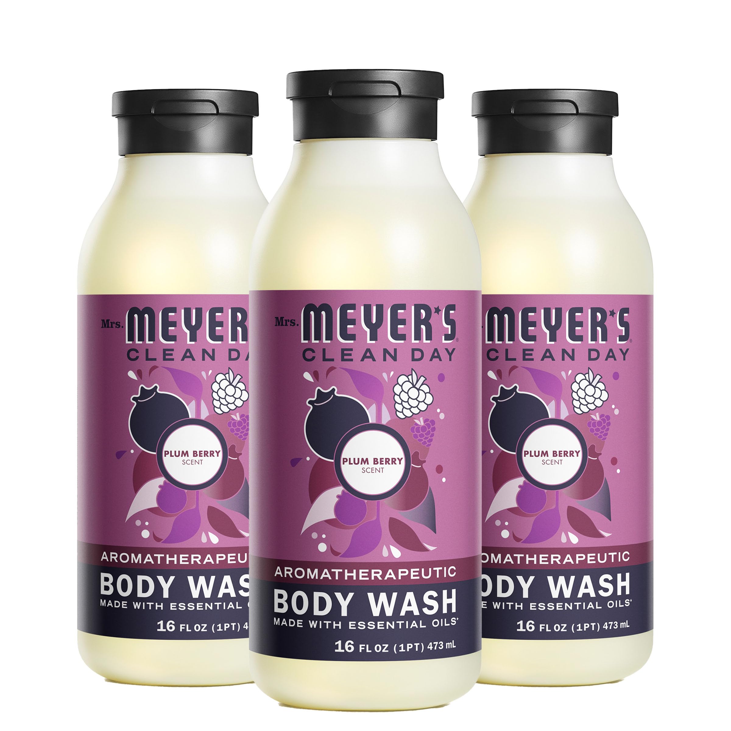 Gel De Baño Mrs. Meyer's Clean Day, Hidratante, Ciruela, 480 Ml - Venta Internacional.