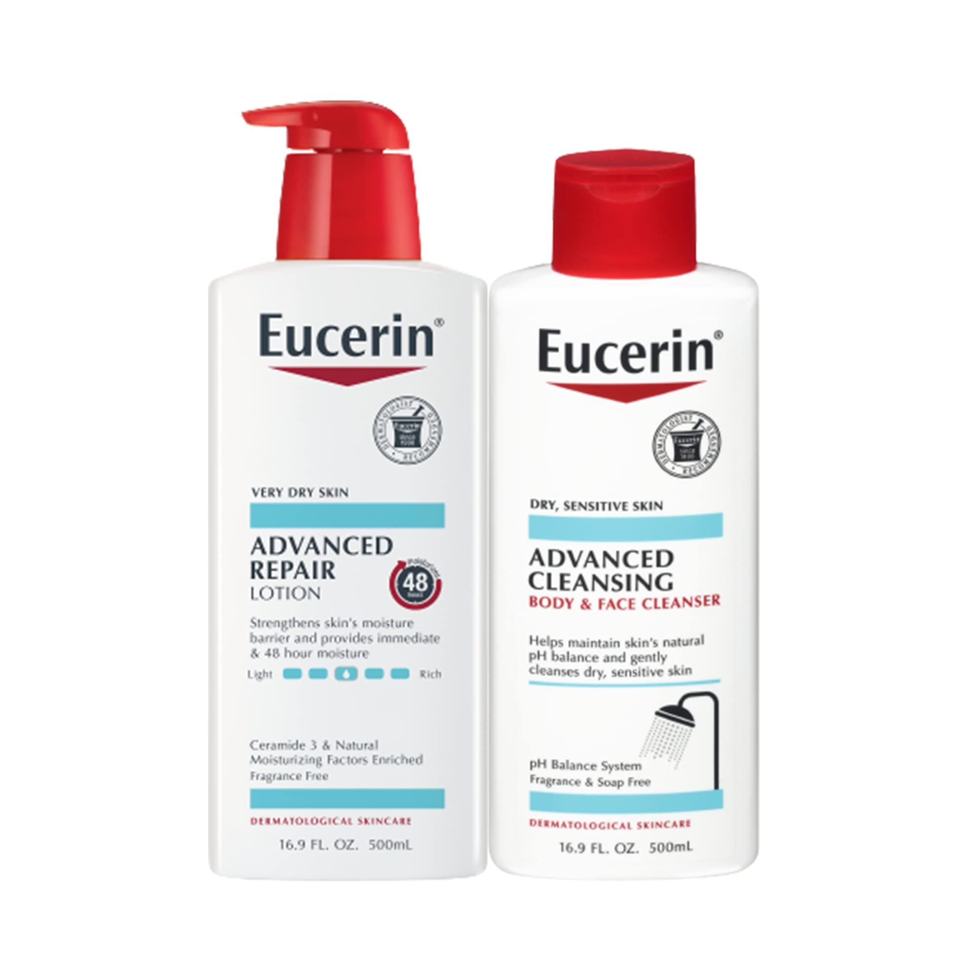 Foto 2 pulgar | Set Para El Cuidado De La Piel Eucerin Advanced Repair Body Lotion 500 Ml X2 - Venta Internacional.