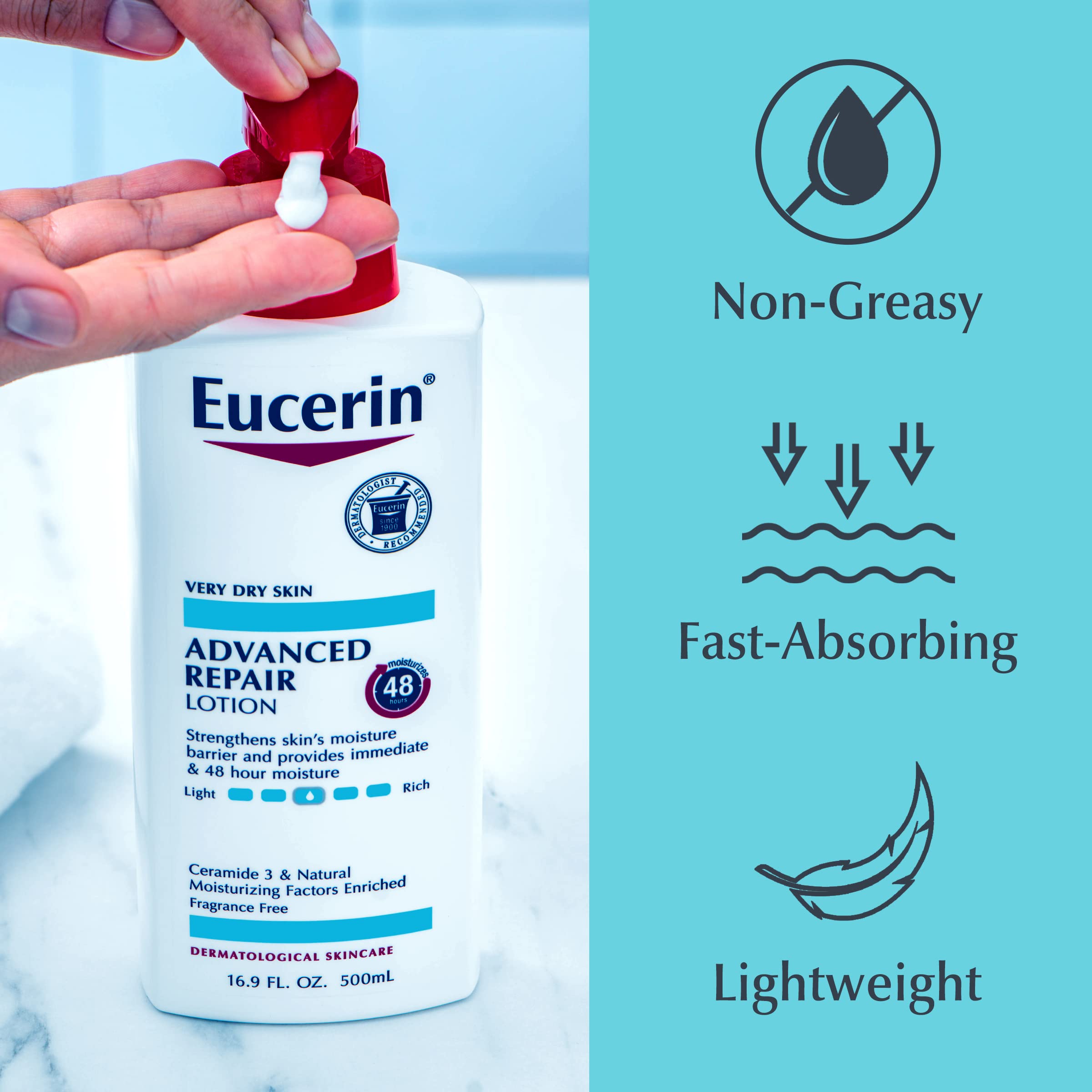 Foto 3 pulgar | Set Para El Cuidado De La Piel Eucerin Advanced Repair Body Lotion 500 Ml X2 - Venta Internacional.