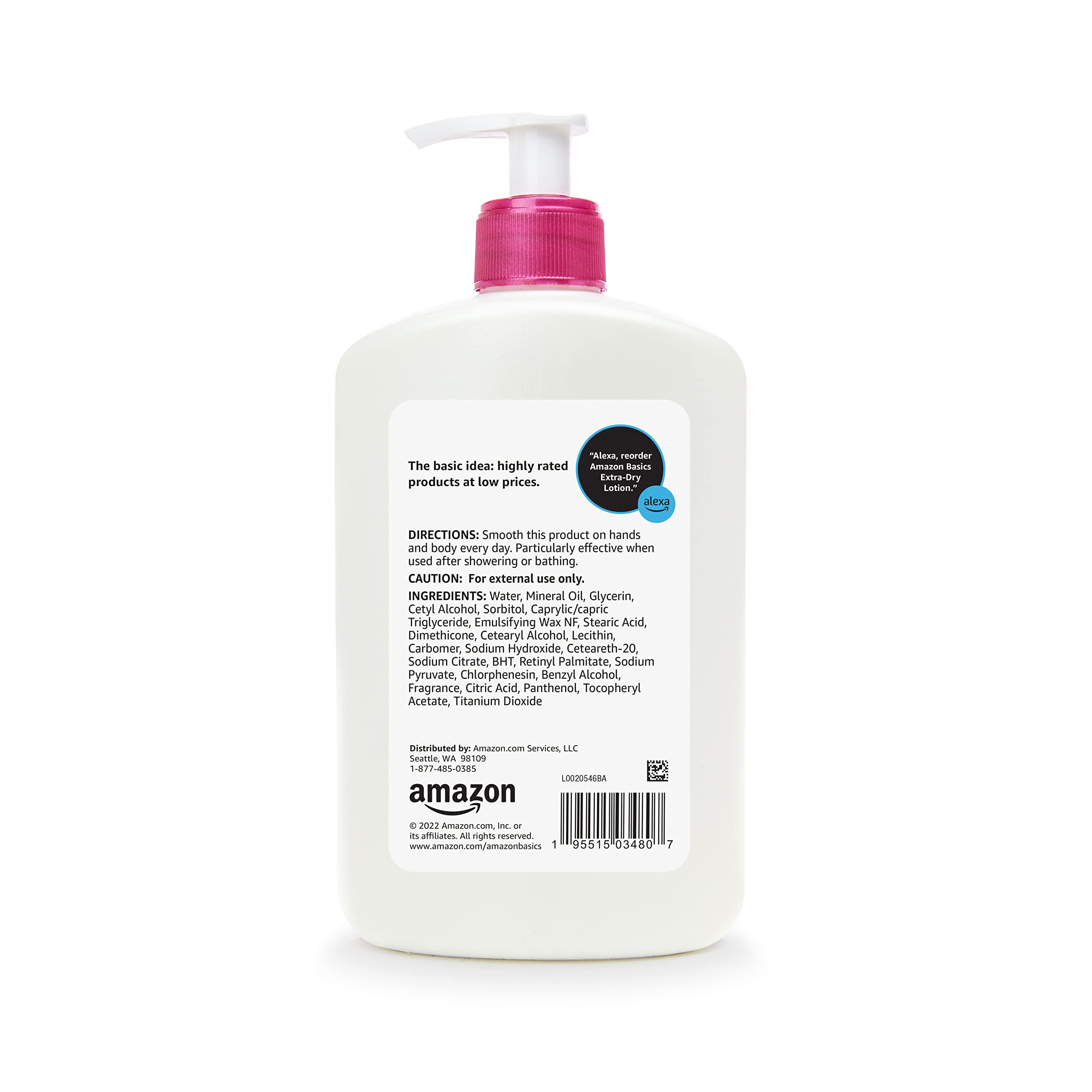 Foto 4 pulgar | Loción Amazon Basics Para Piel Extraseca 473 Ml Con Vitaminas B5 Y E - Venta Internacional.