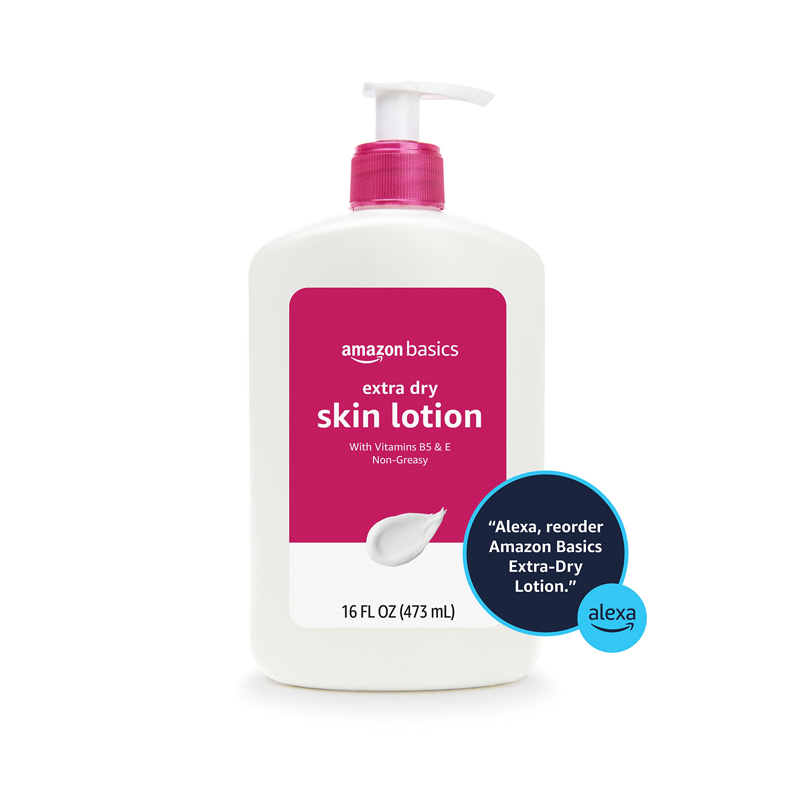 Foto 4 | Loción Amazon Basics Para Piel Extraseca 473 Ml Con Vitaminas B5 Y E - Venta Internacional.