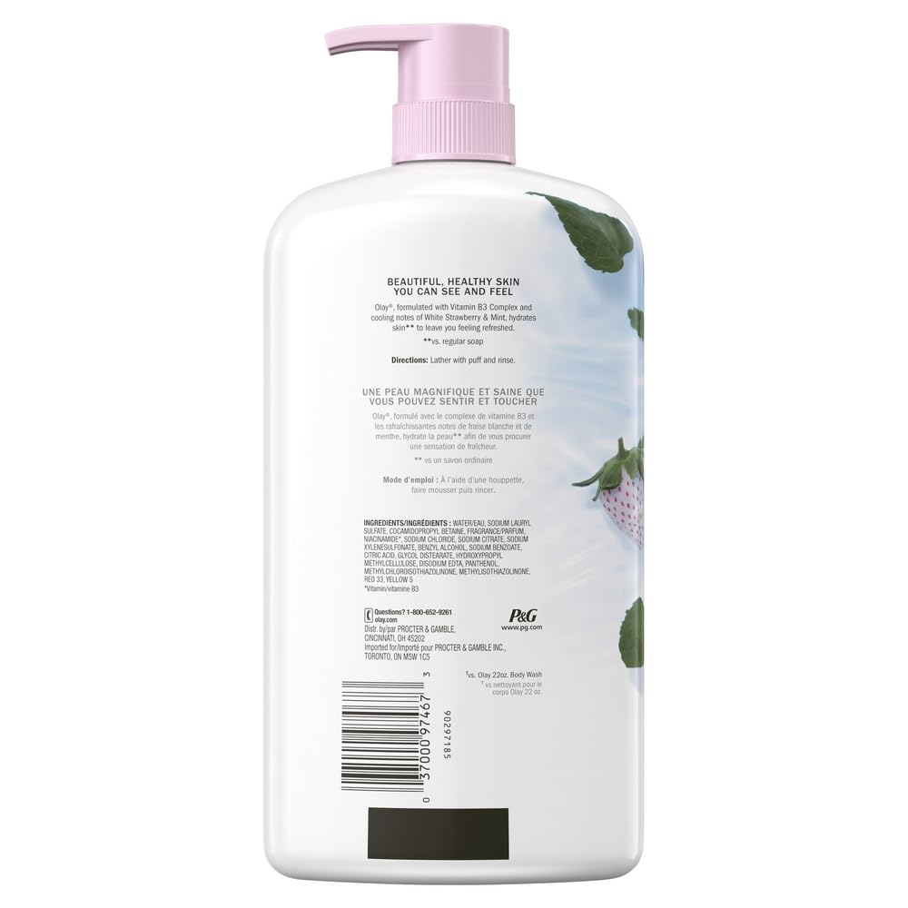 Foto 8 pulgar | Gel De Baño Olay Fresh Outlast White Fresa Y Menta 1lx4 - Venta Internacional.