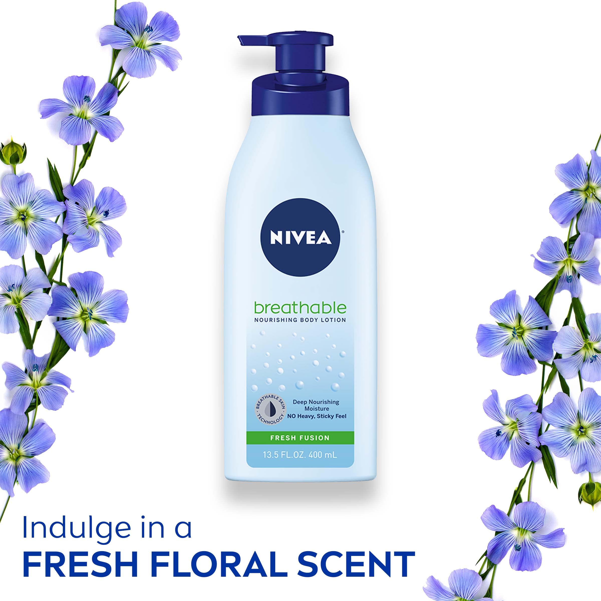 Foto 5 pulgar | Loción Corporal Nivea Breathable Nourishing Fresh Fusion 400 Ml - Venta Internacional.