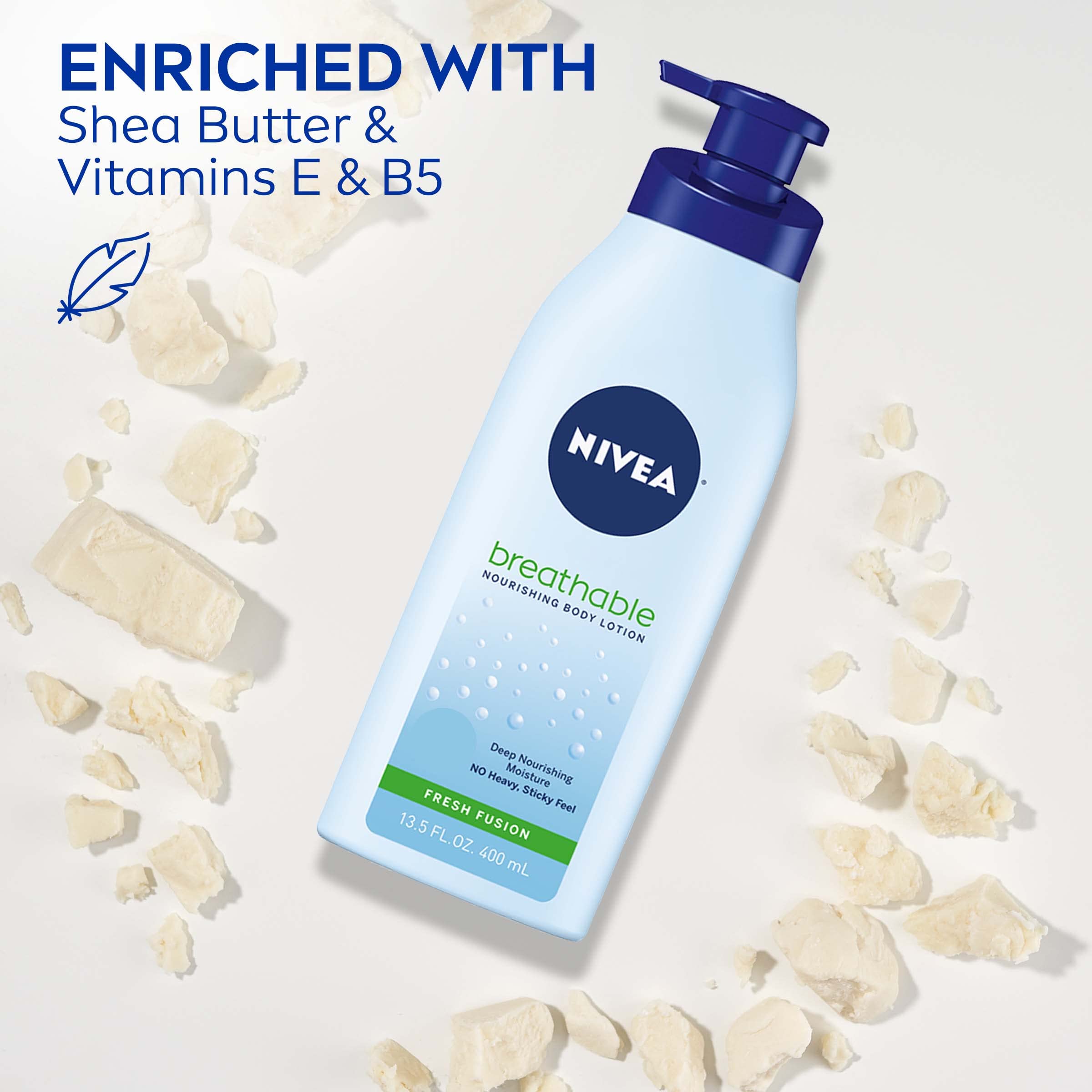 Foto 8 pulgar | Loción Corporal Nivea Breathable Nourishing Fresh Fusion 400 Ml - Venta Internacional.