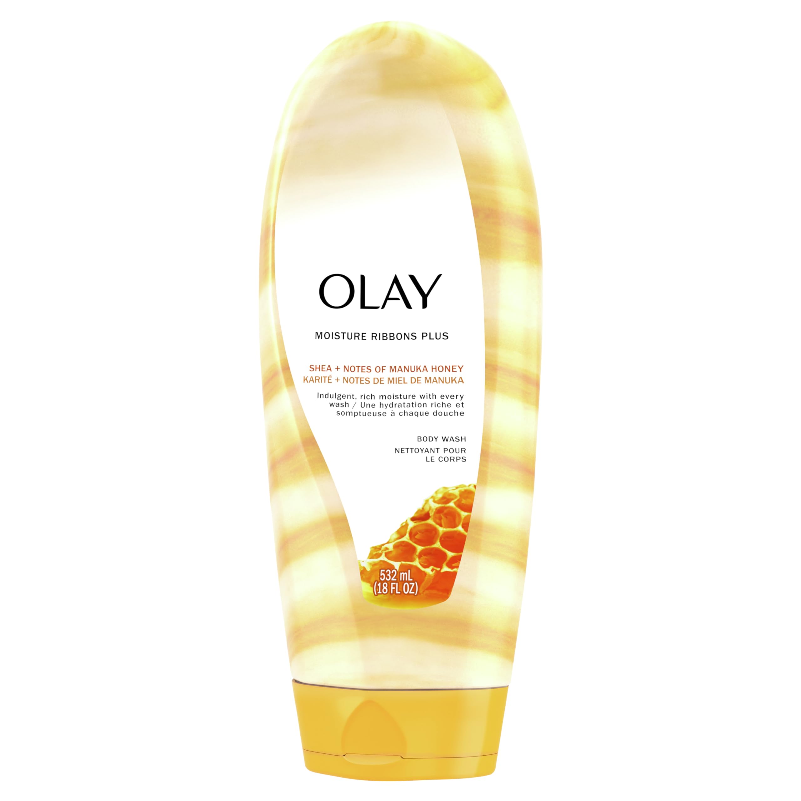 Gel De Baño Olay Moisture Ribbons Plus Con Miel De Karité Y Manuka, 532 Ml - Venta Internacional.