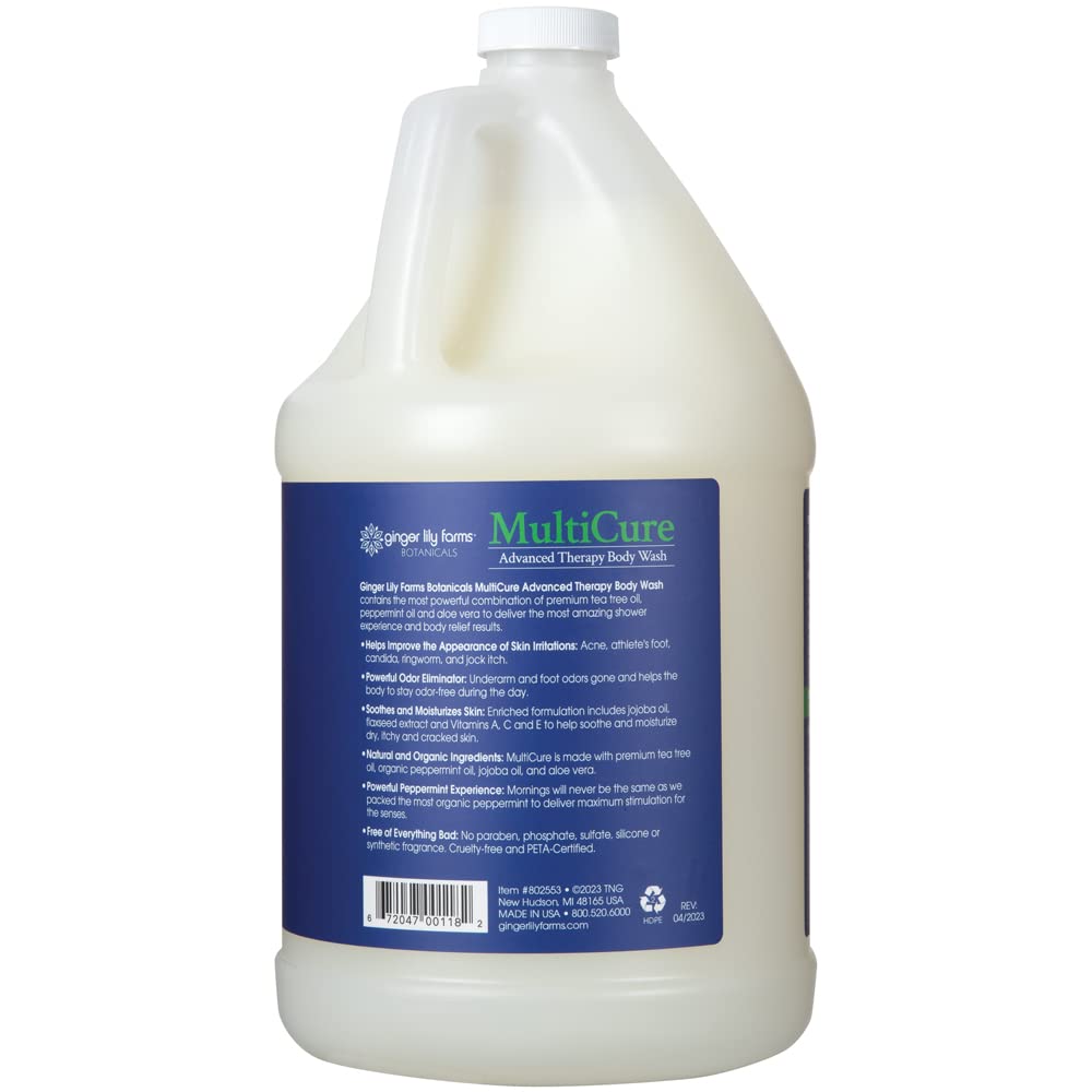 Foto 3 pulgar | Gel De Baño Ginger Lily Farms Multicure 3,8 L Con Aceite De Árbol De Té - Venta Internacional.