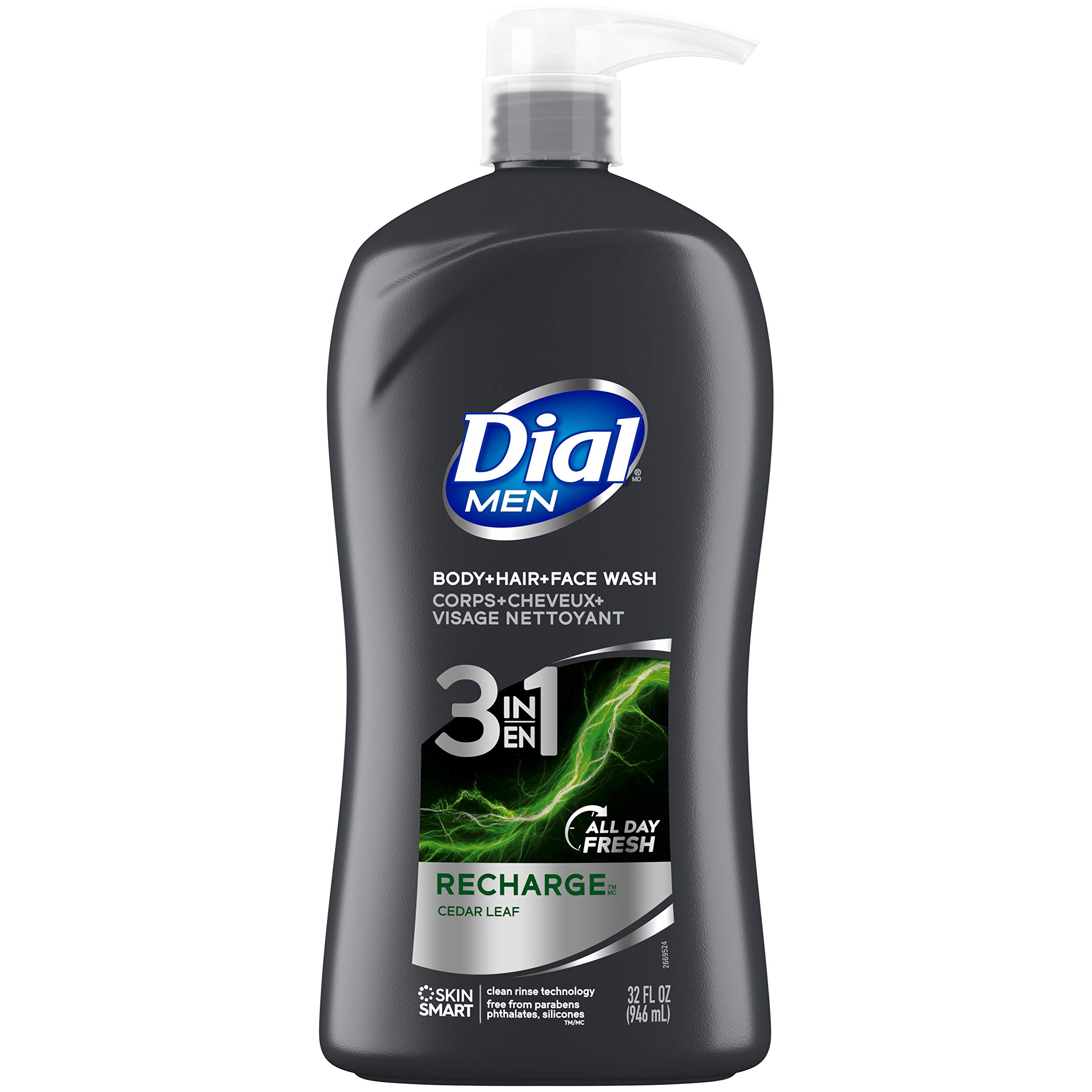 Limpiador Corporal, Capilar Y Facial Dial Men Recharge 946 Ml - Venta Internacional.