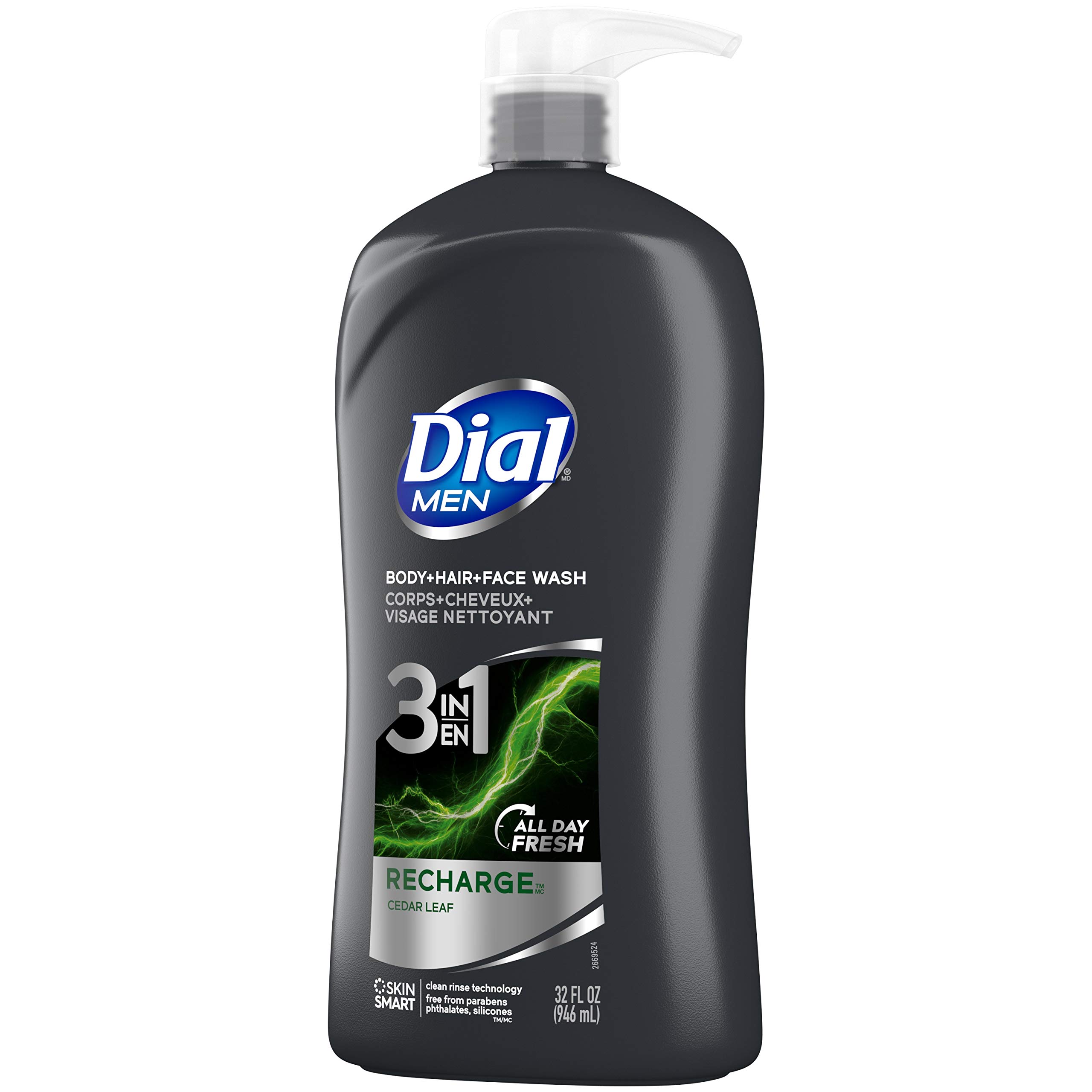 Foto 4 pulgar | Limpiador Corporal, Capilar Y Facial Dial Men Recharge 946 Ml - Venta Internacional.