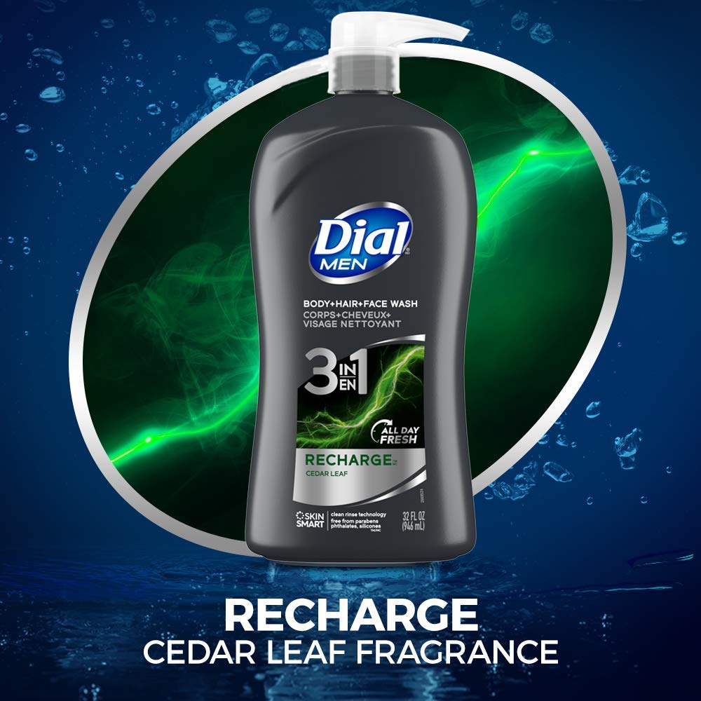 Foto 5 pulgar | Limpiador Corporal, Capilar Y Facial Dial Men Recharge 946 Ml - Venta Internacional.