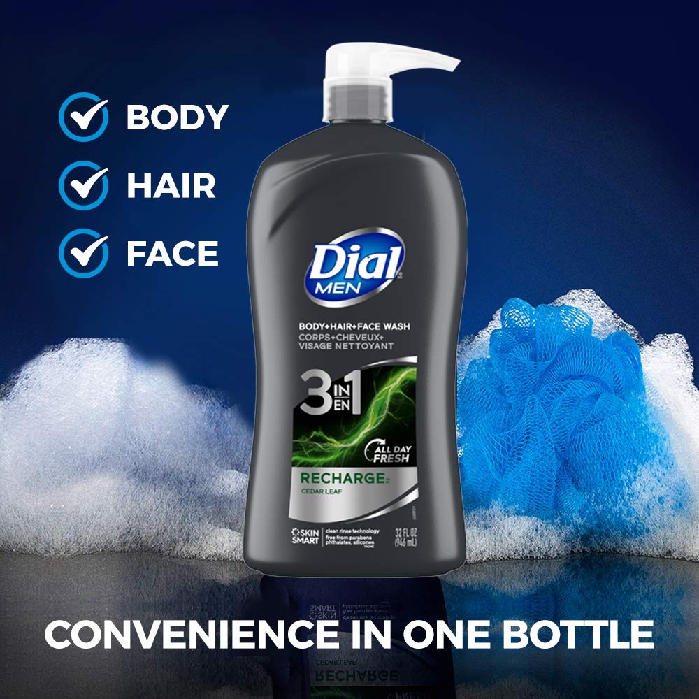 Foto 6 pulgar | Limpiador Corporal, Capilar Y Facial Dial Men Recharge 946 Ml - Venta Internacional.