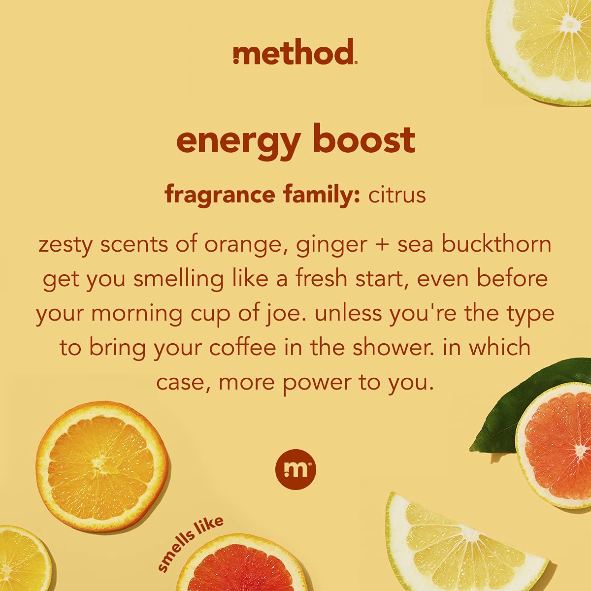 Foto 4 pulgar | Body Wash Method Energy Boost 532 Ml (paquete De 6) - Venta Internacional.