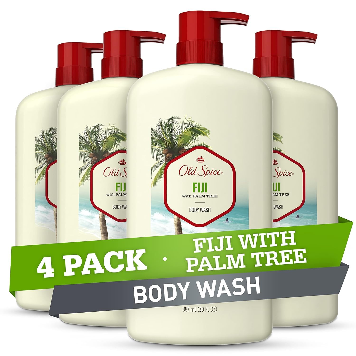 Gel De Baño Old Spice Fresher Fiji Para Hombre, 900 Ml (paquete De 4) - Venta Internacional.